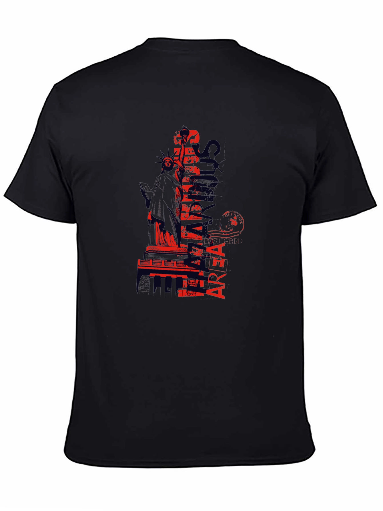Statue of Liberty Graphic Black T-Shirt