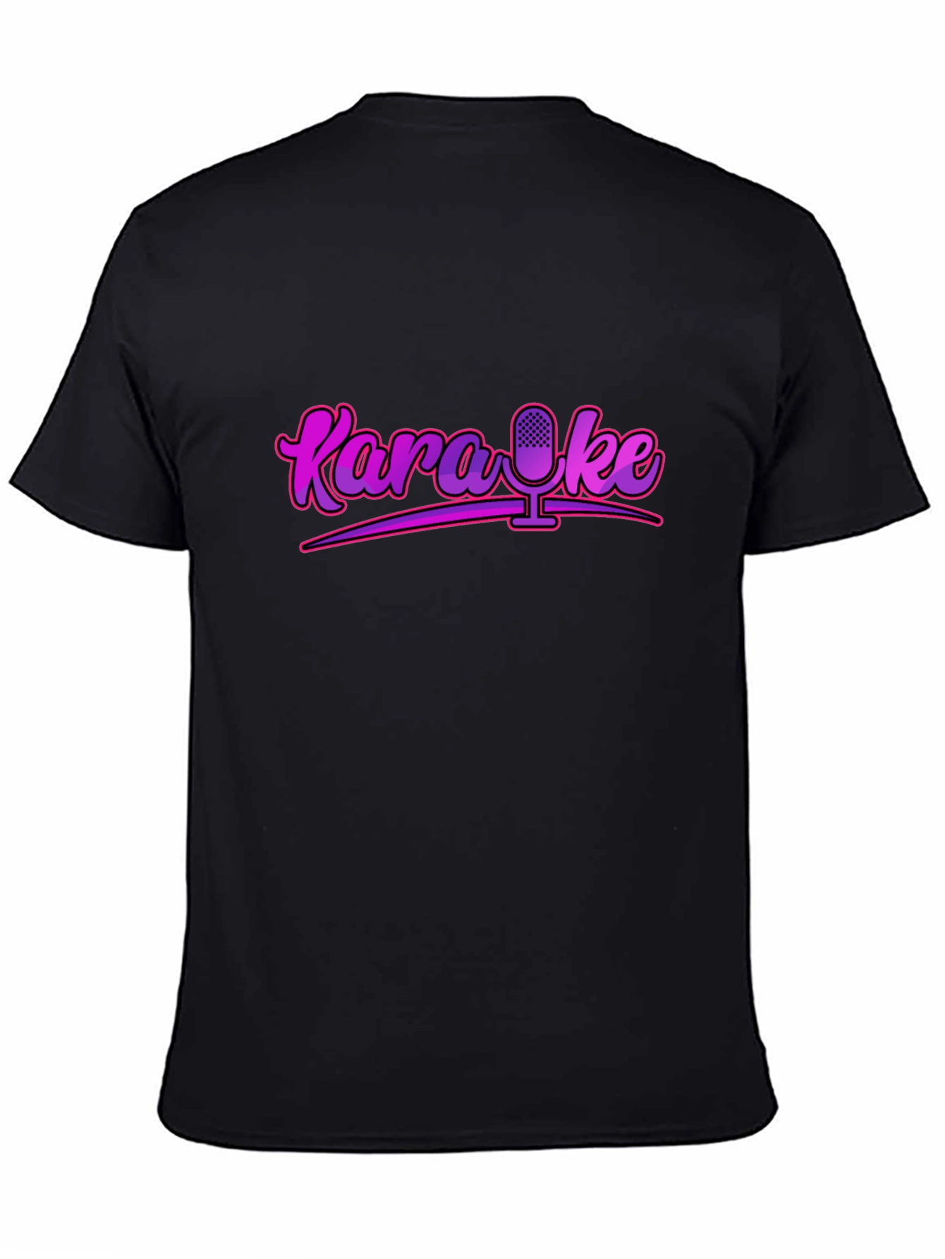 Karaoke Microphone Graphic Tee - Retro Style!