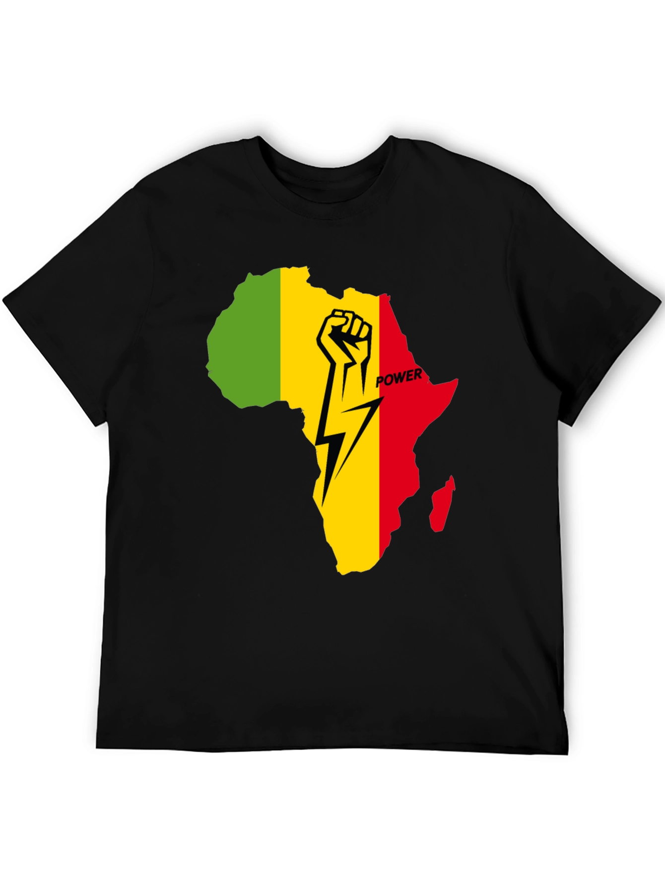 African Power Fist T-Shirt - Black Pride