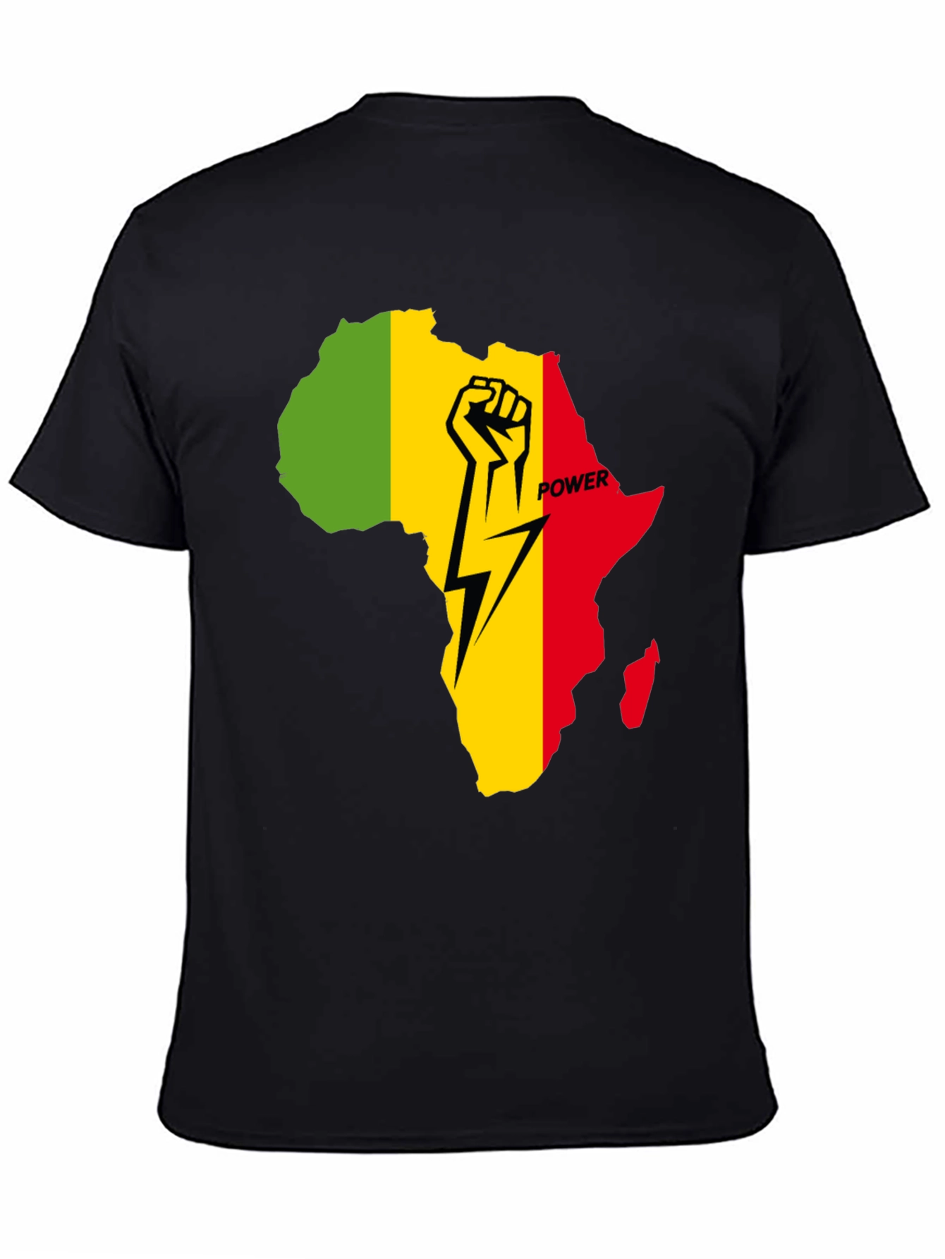 African Power Fist T-Shirt - Black Pride