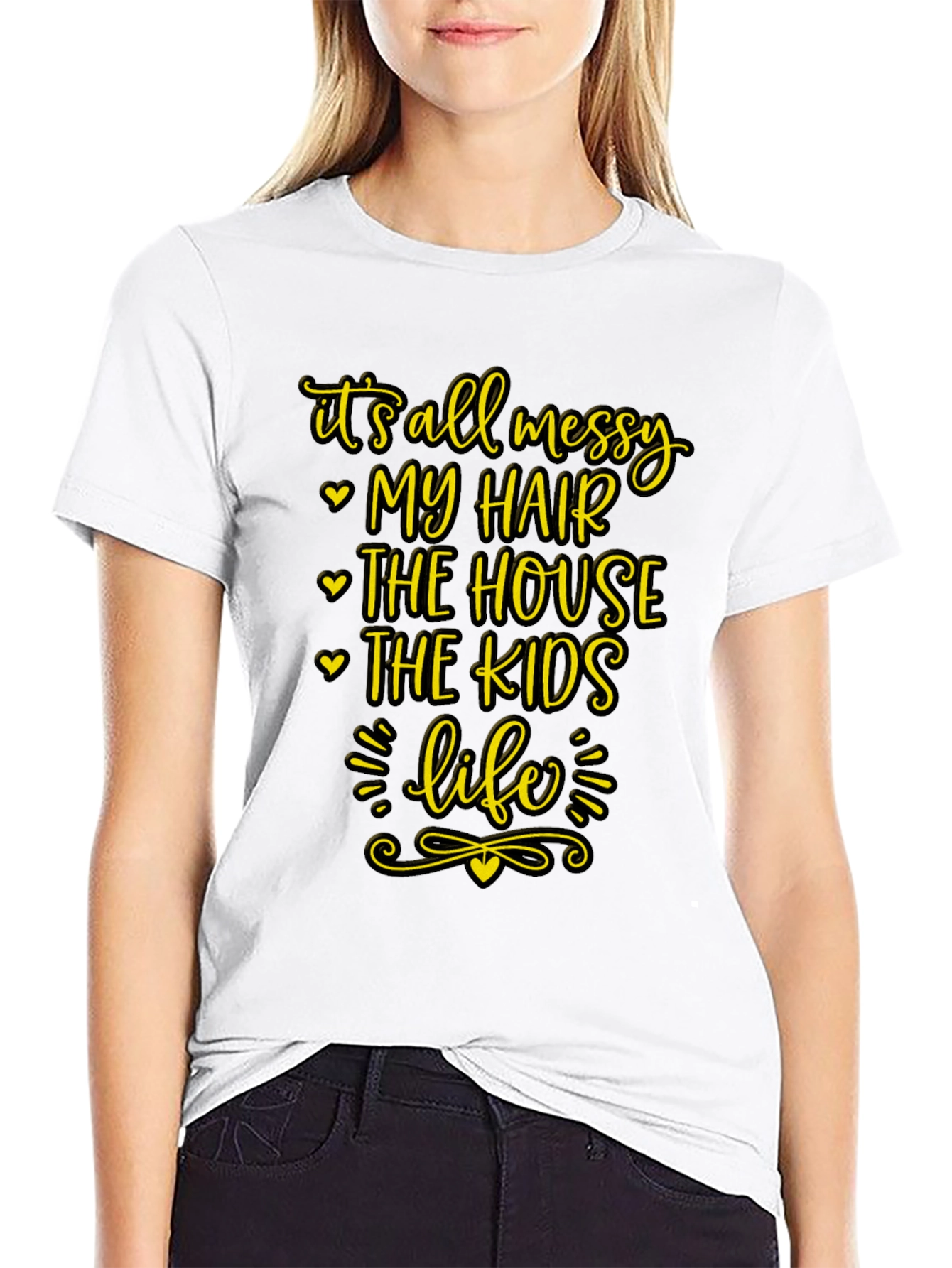Messy Life Tee - Funny Graphic T-Shirt