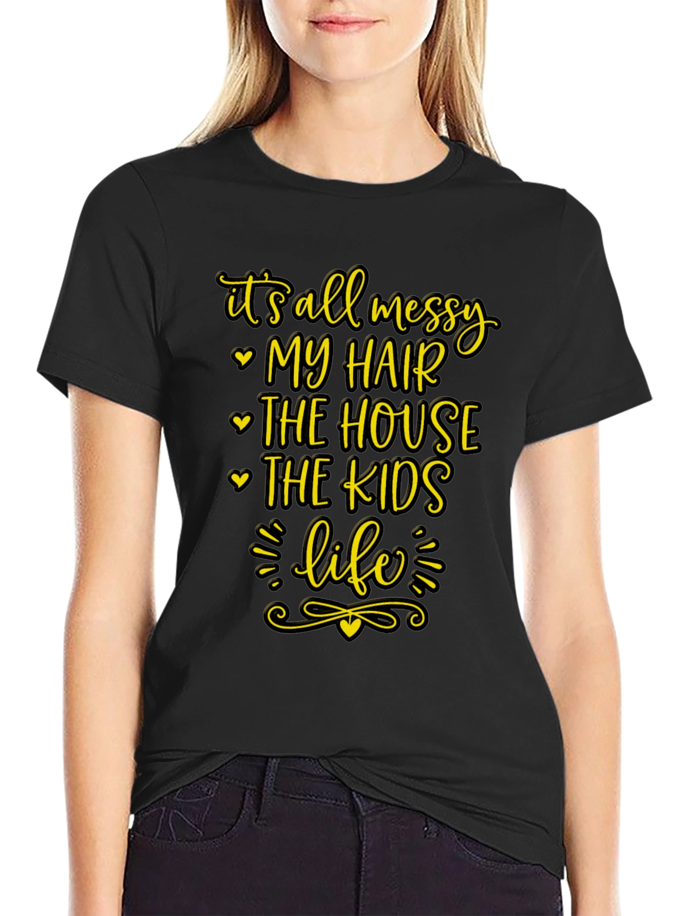 Messy Life Tee - Funny Graphic T-Shirt