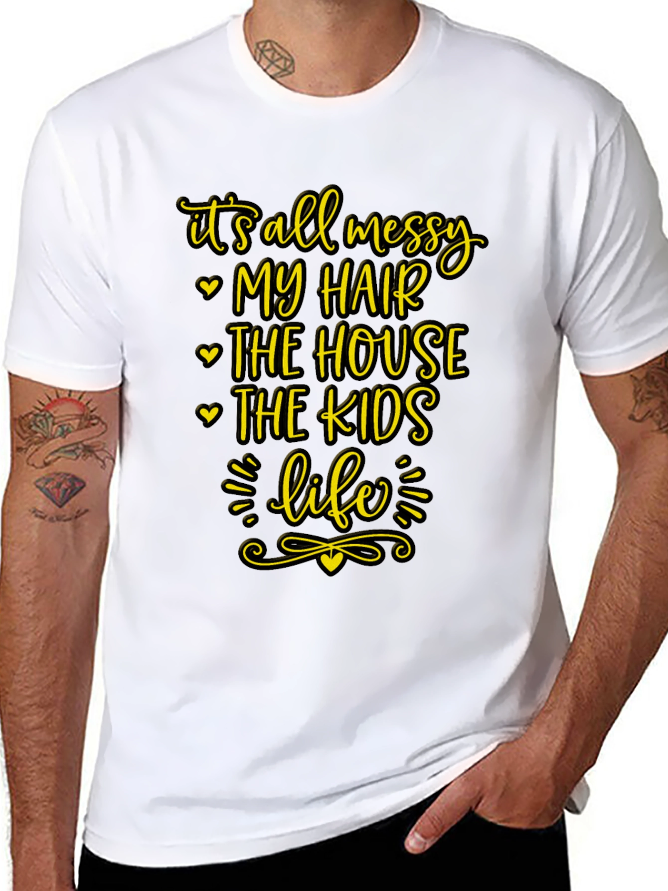 Messy Life Tee - Funny Graphic T-Shirt