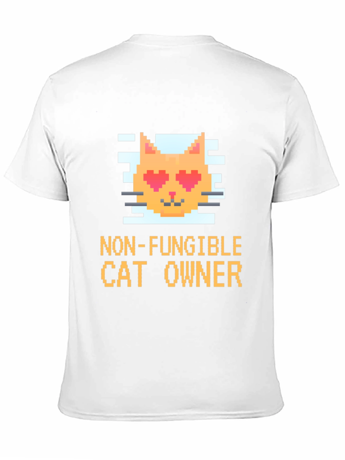 Non-Fungible Cat Owner Pixel Art T-Shirt