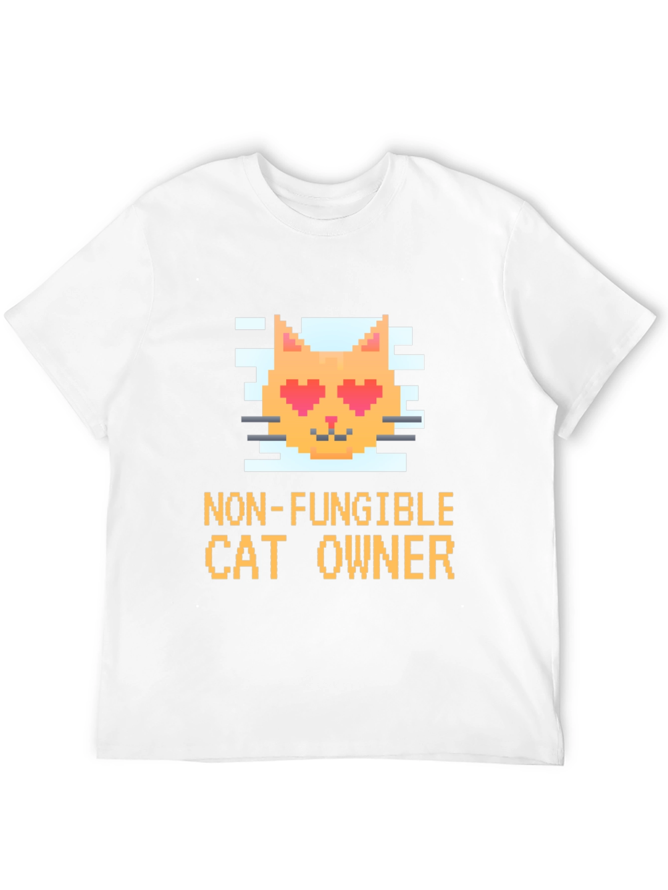 Non-Fungible Cat Owner Pixel Art T-Shirt