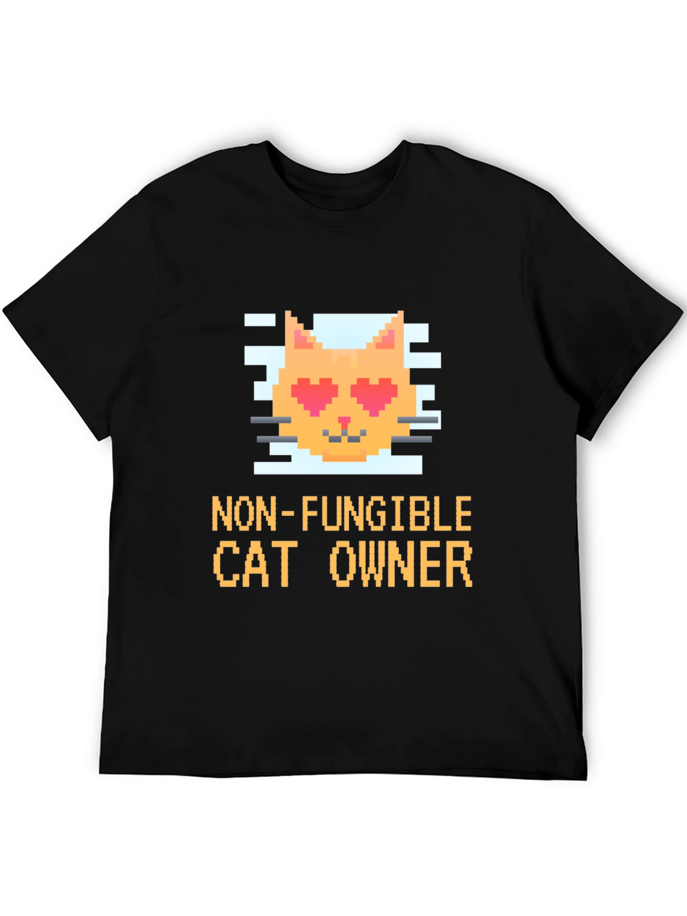 Non-Fungible Cat Owner Pixel Art T-Shirt