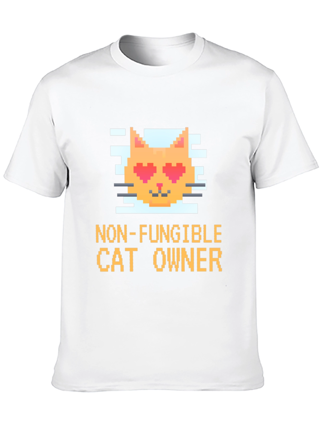Non-Fungible Cat Owner Pixel Art T-Shirt