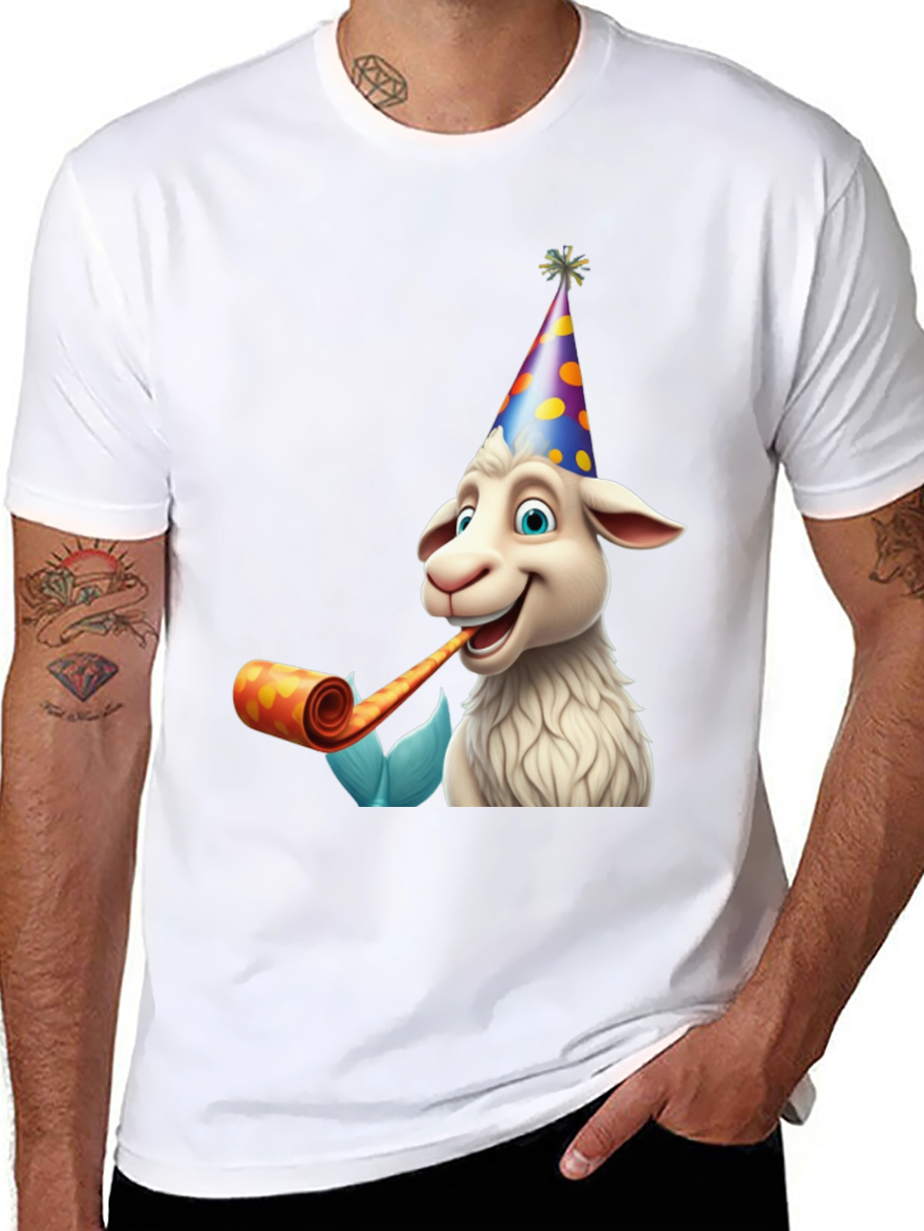 Party Goat Graphic Tee - Black