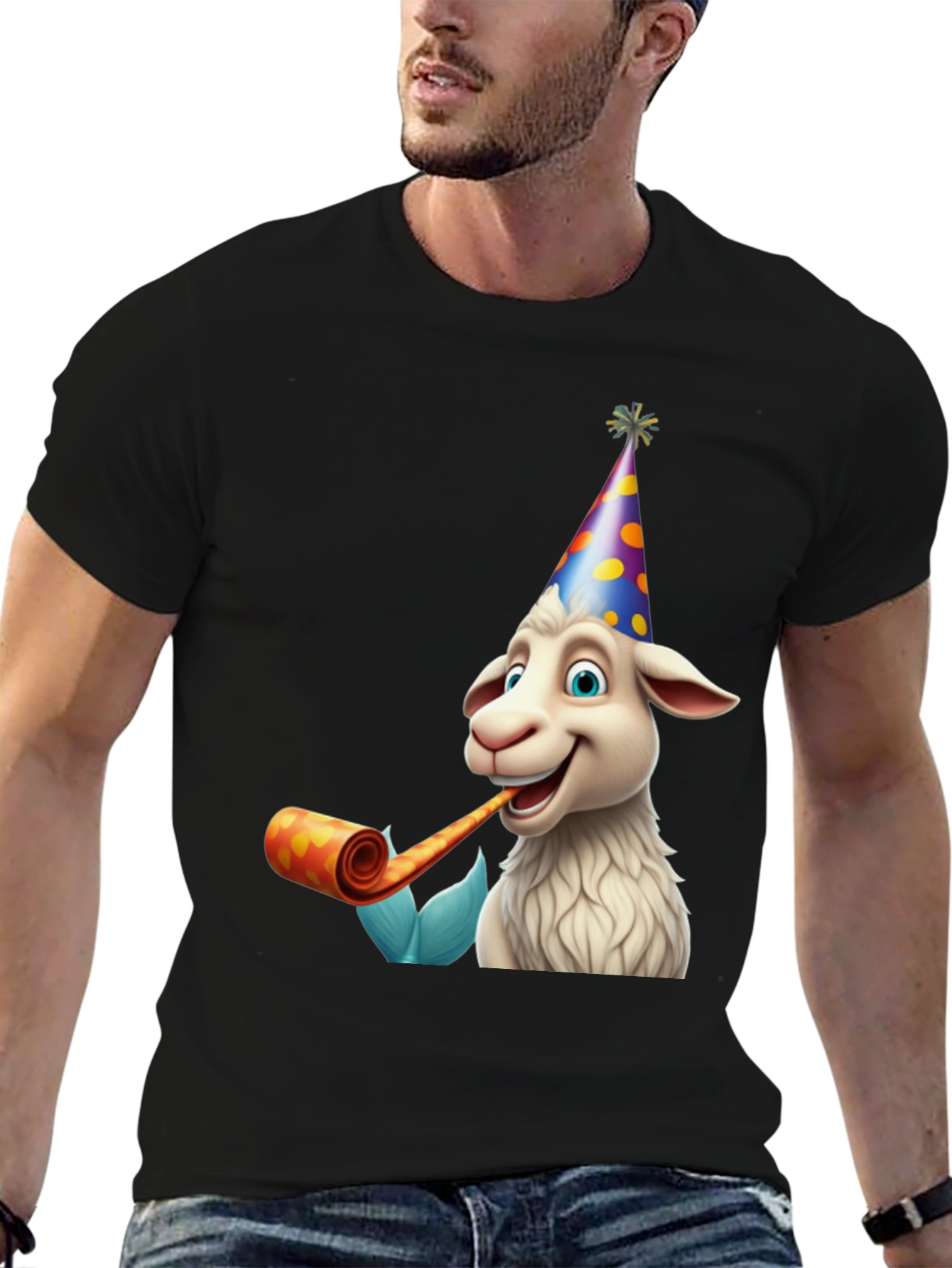 Party Goat Graphic Tee - Black