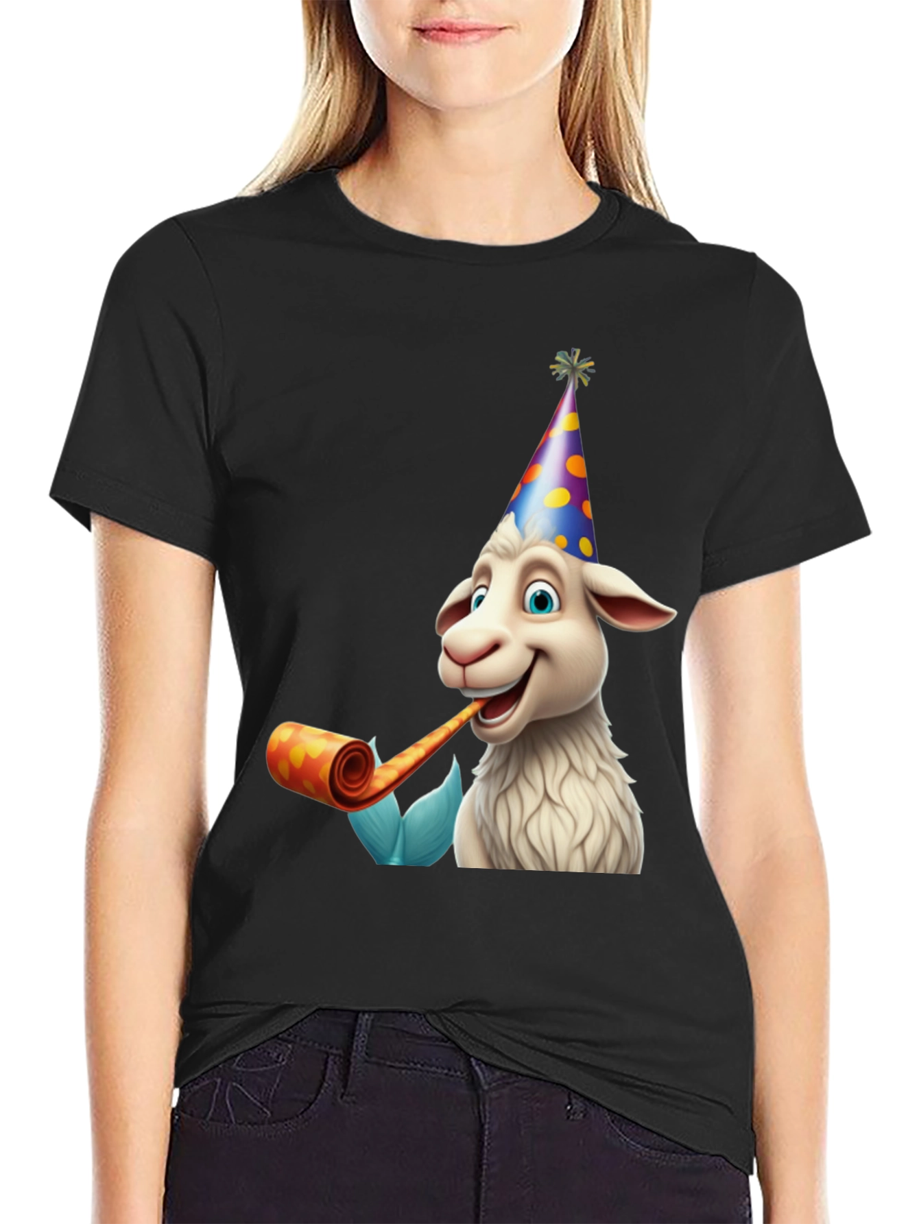 Party Goat Graphic Tee - Black
