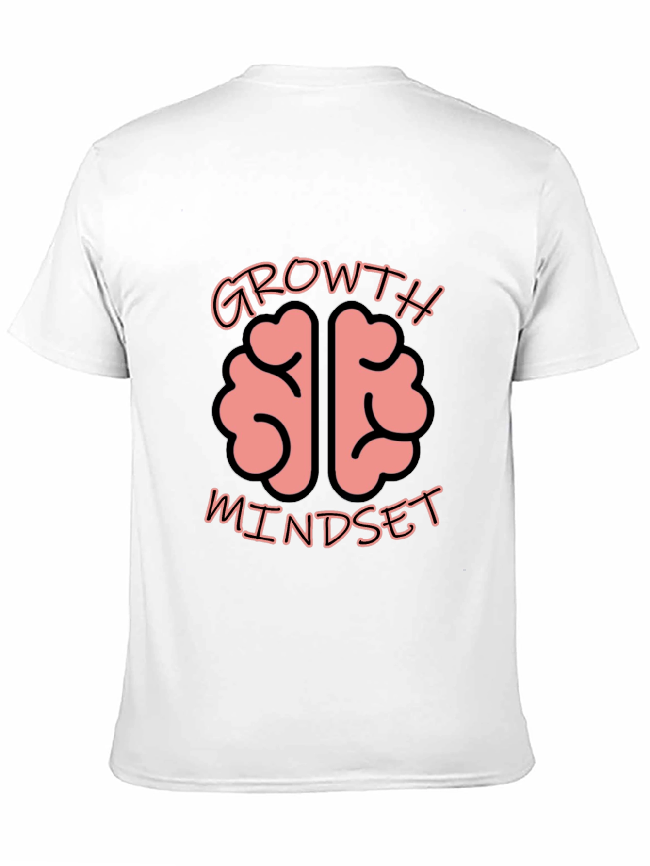 Growth Mindset Brain Graphic Tee - Unisex Black T-Shirt