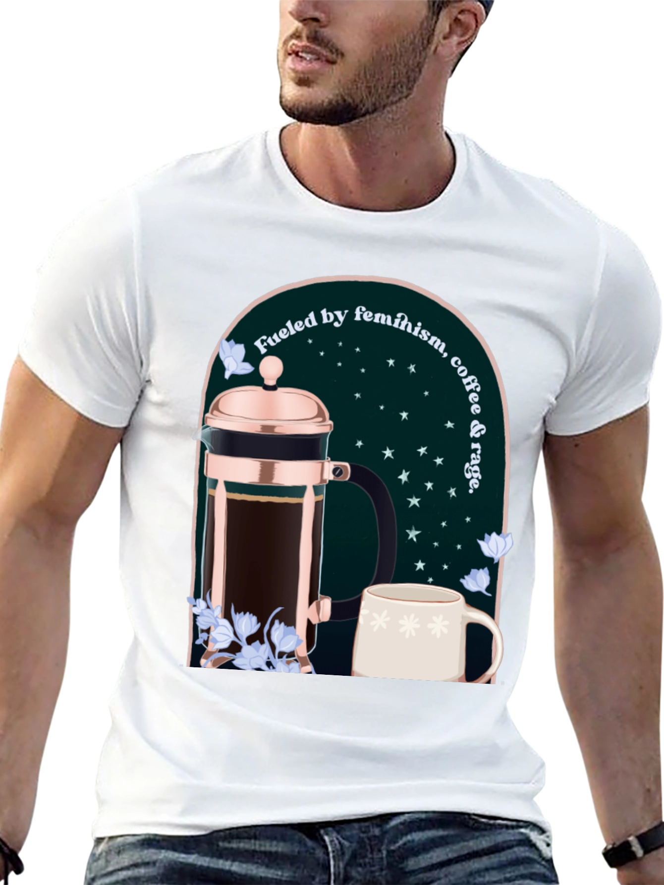 Feminist Coffee Lover Graphic Tee