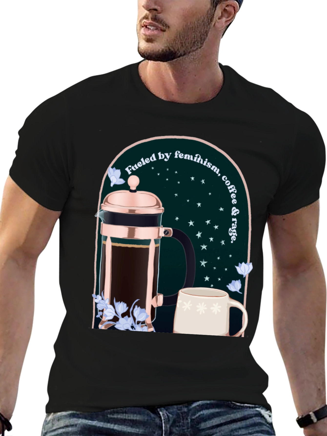 Feminist Coffee Lover Graphic Tee