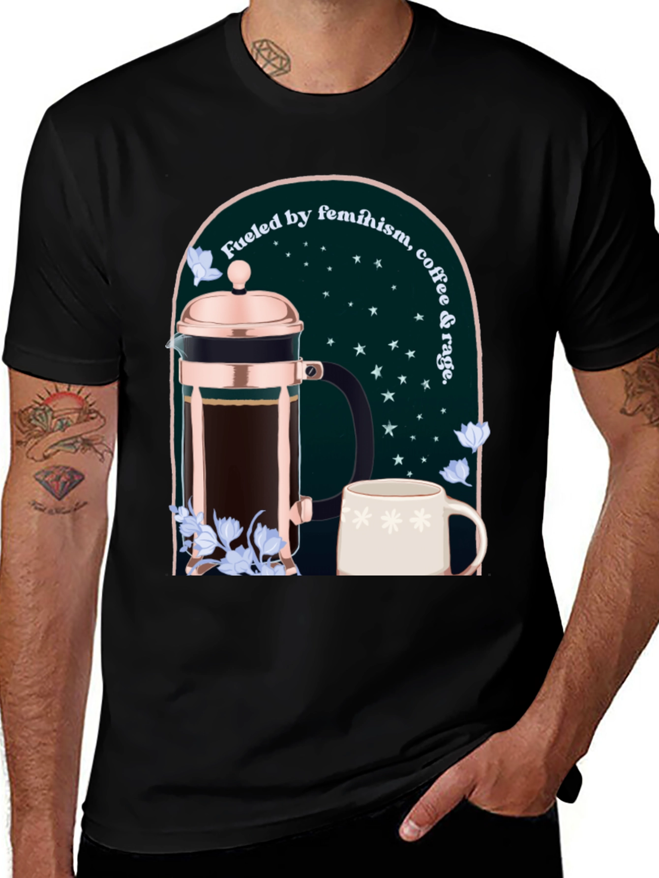 Feminist Coffee Lover Graphic Tee