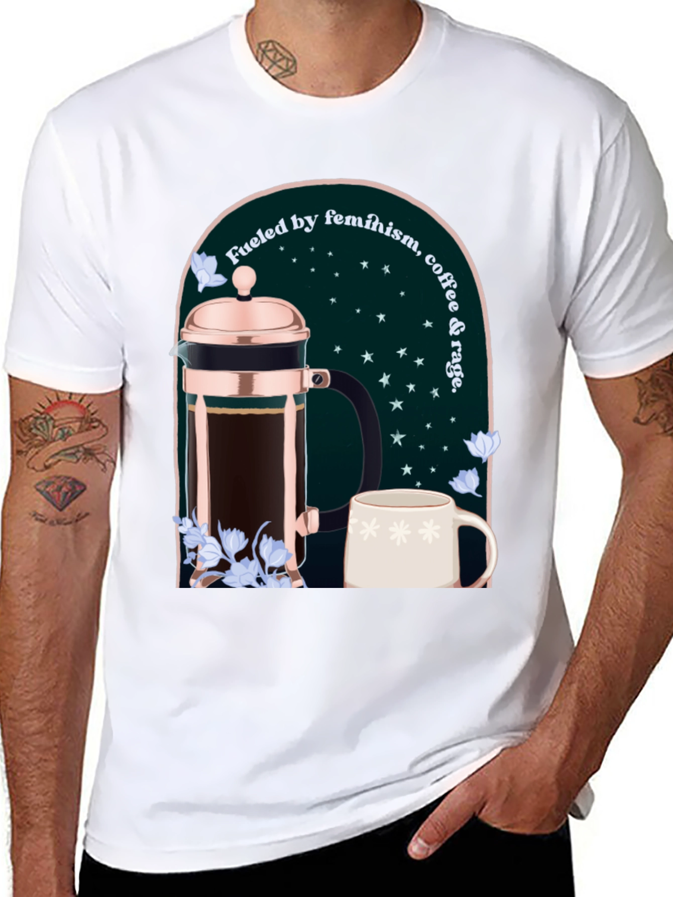 Feminist Coffee Lover Graphic Tee
