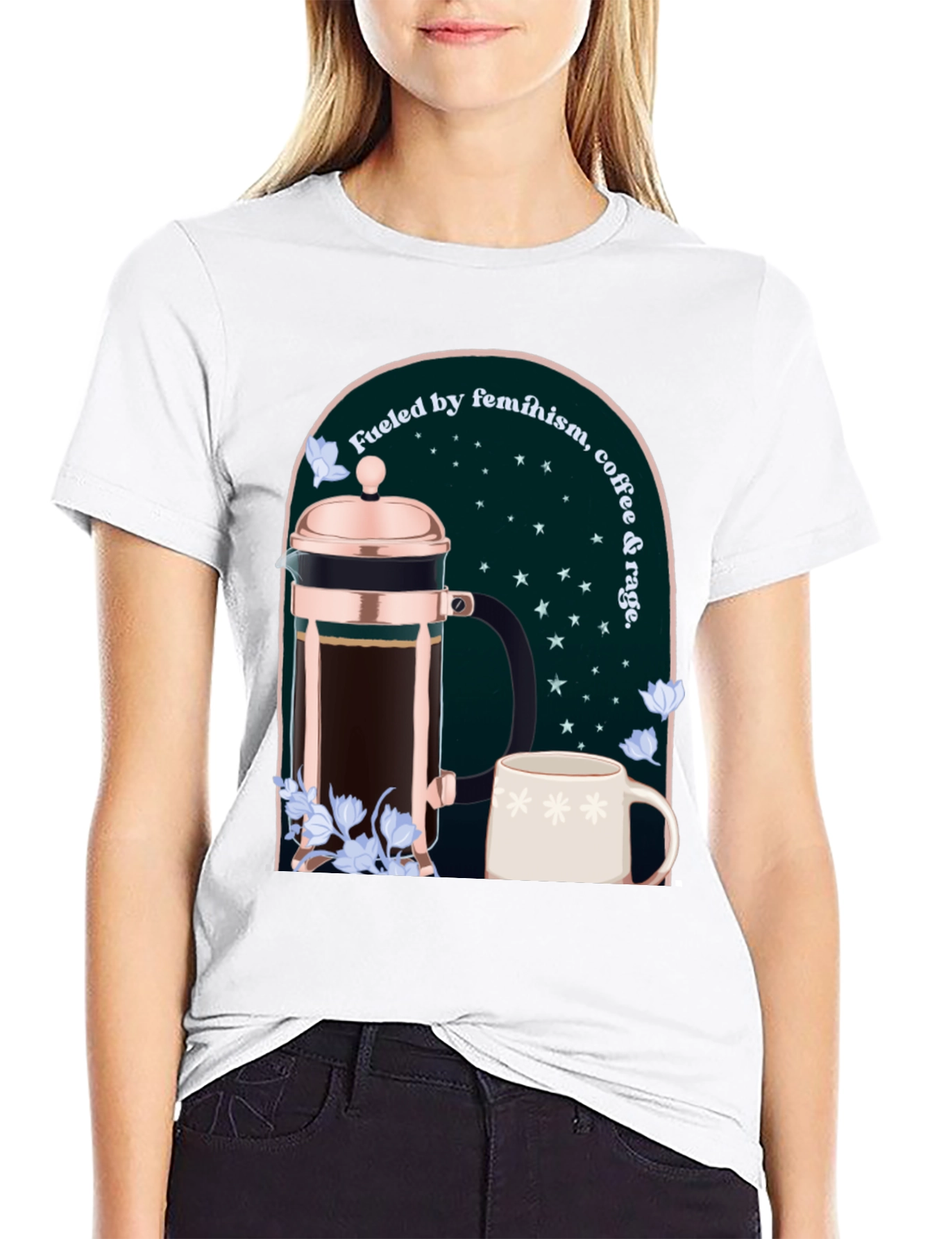 Feminist Coffee Lover Graphic Tee