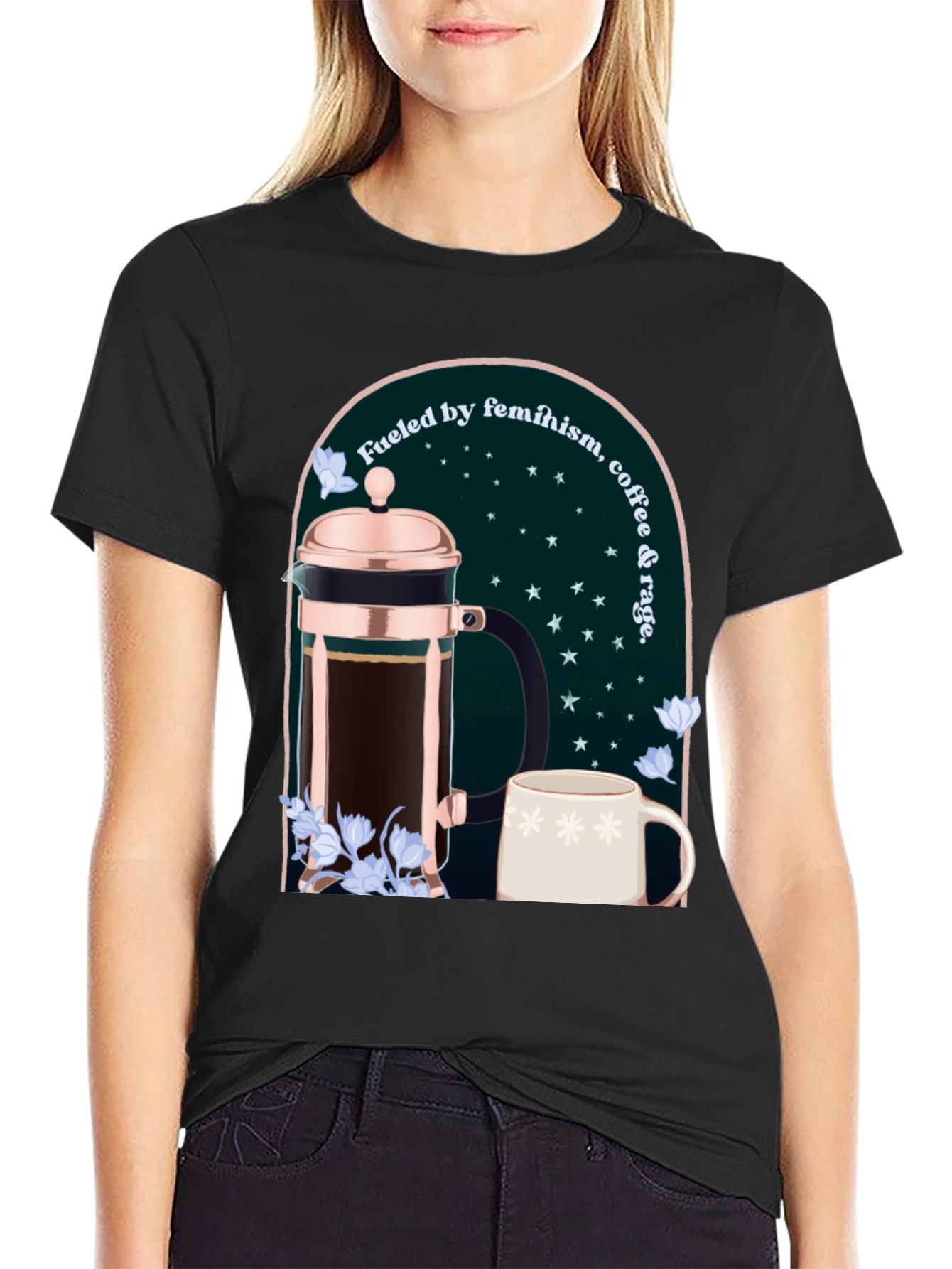 Feminist Coffee Lover Graphic Tee