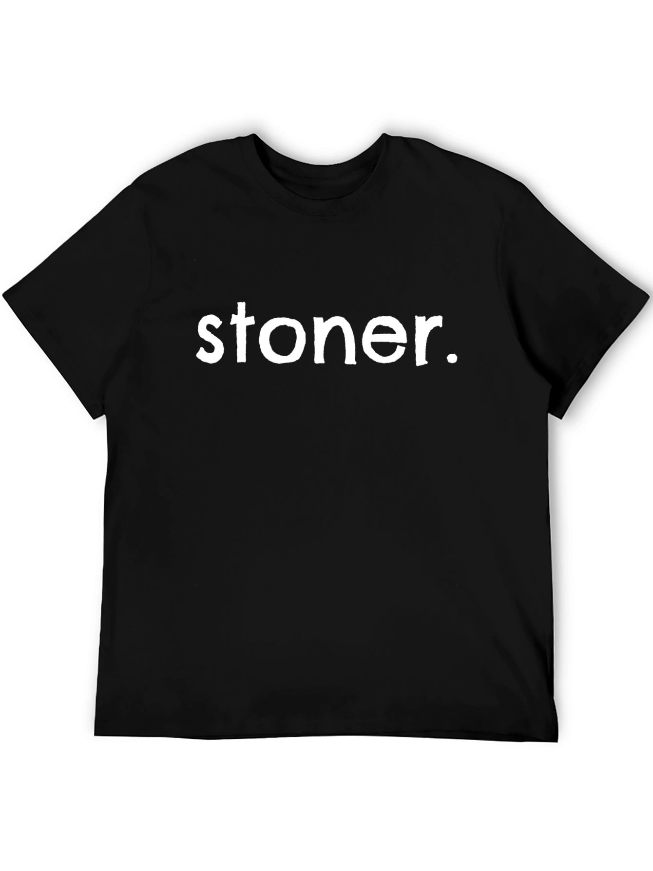 Stoner Graphic Tee - Casual Black T-Shirt