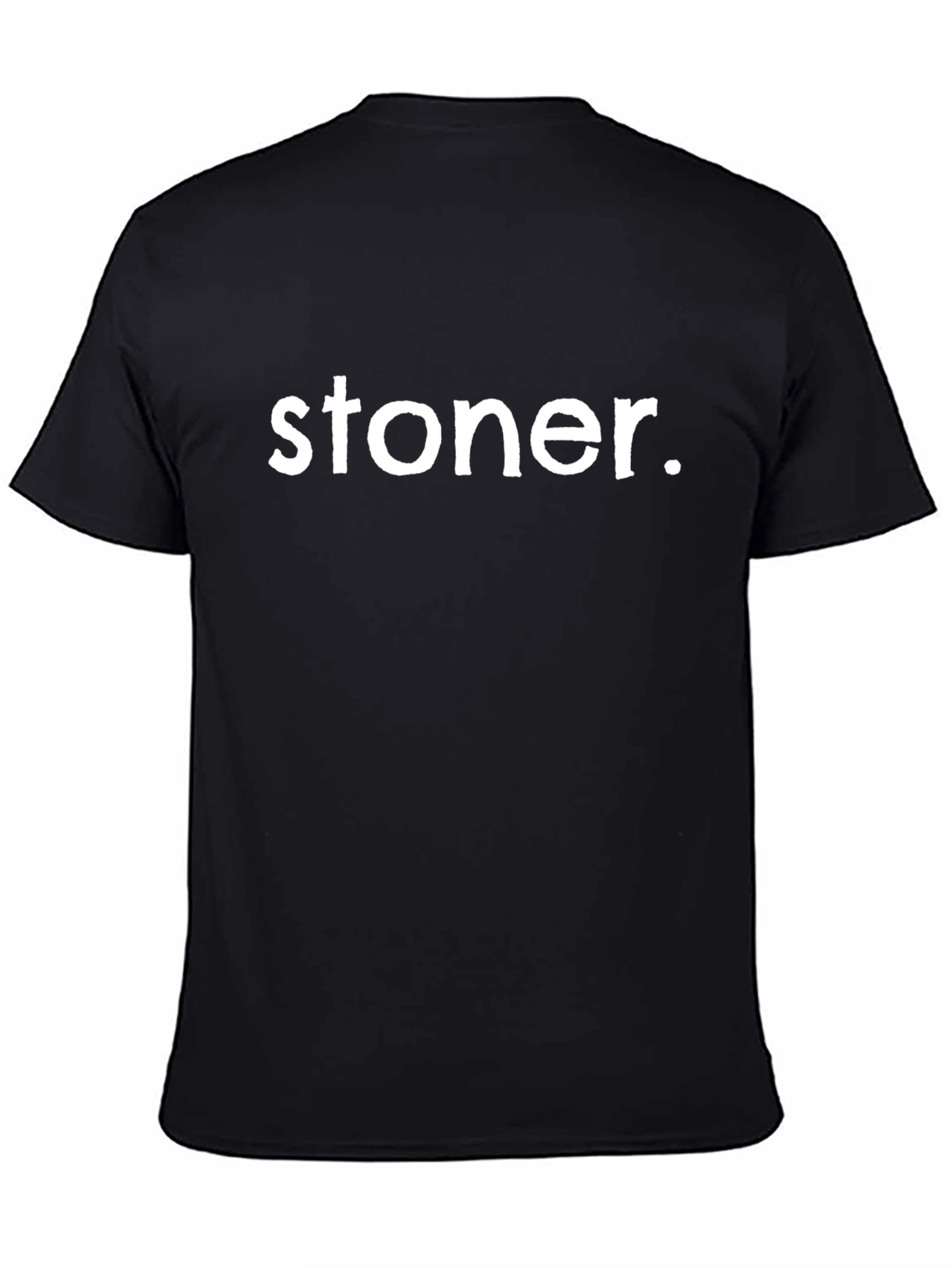 Stoner Graphic Tee - Casual Black T-Shirt