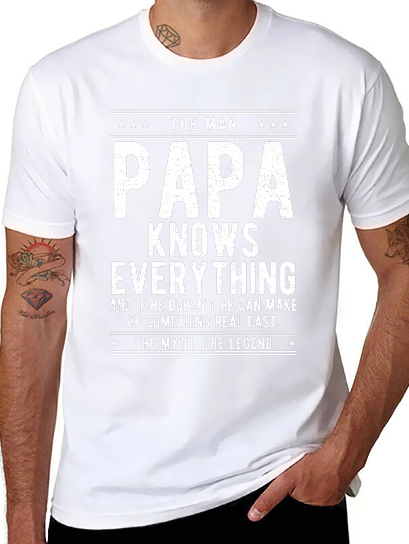 The Man Papa Knows Everything T-Shirt