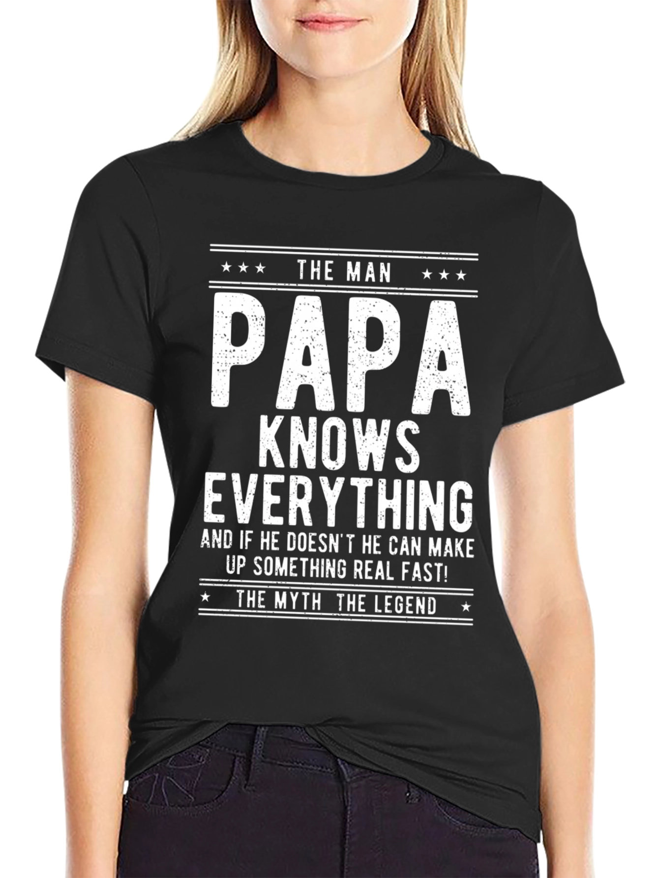 The Man Papa Knows Everything T-Shirt