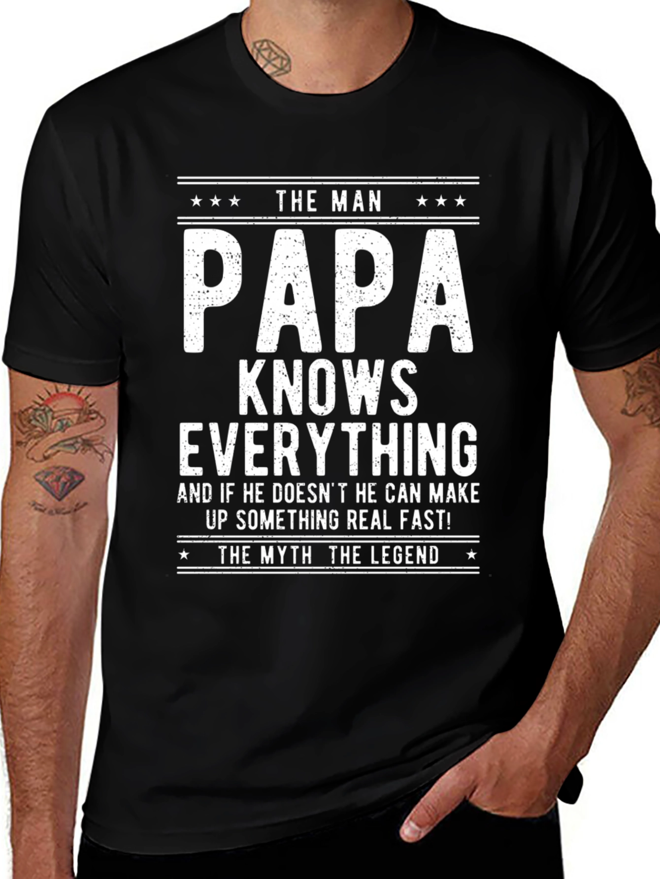 The Man Papa Knows Everything T-Shirt