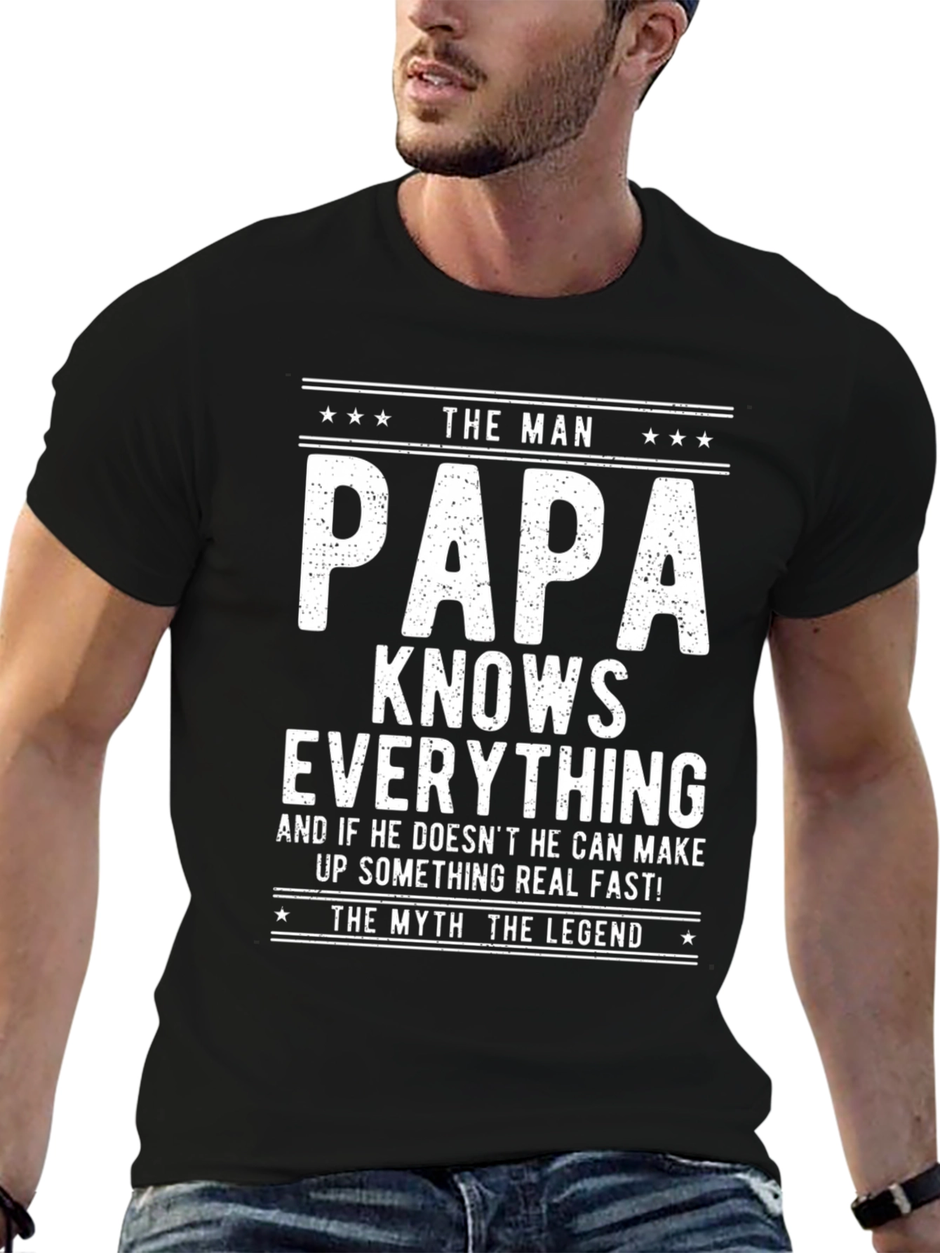 The Man Papa Knows Everything T-Shirt