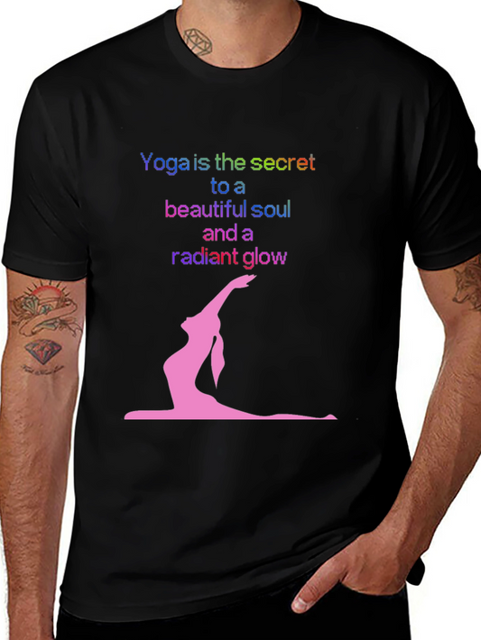 Yoga Secret Black T-Shirt