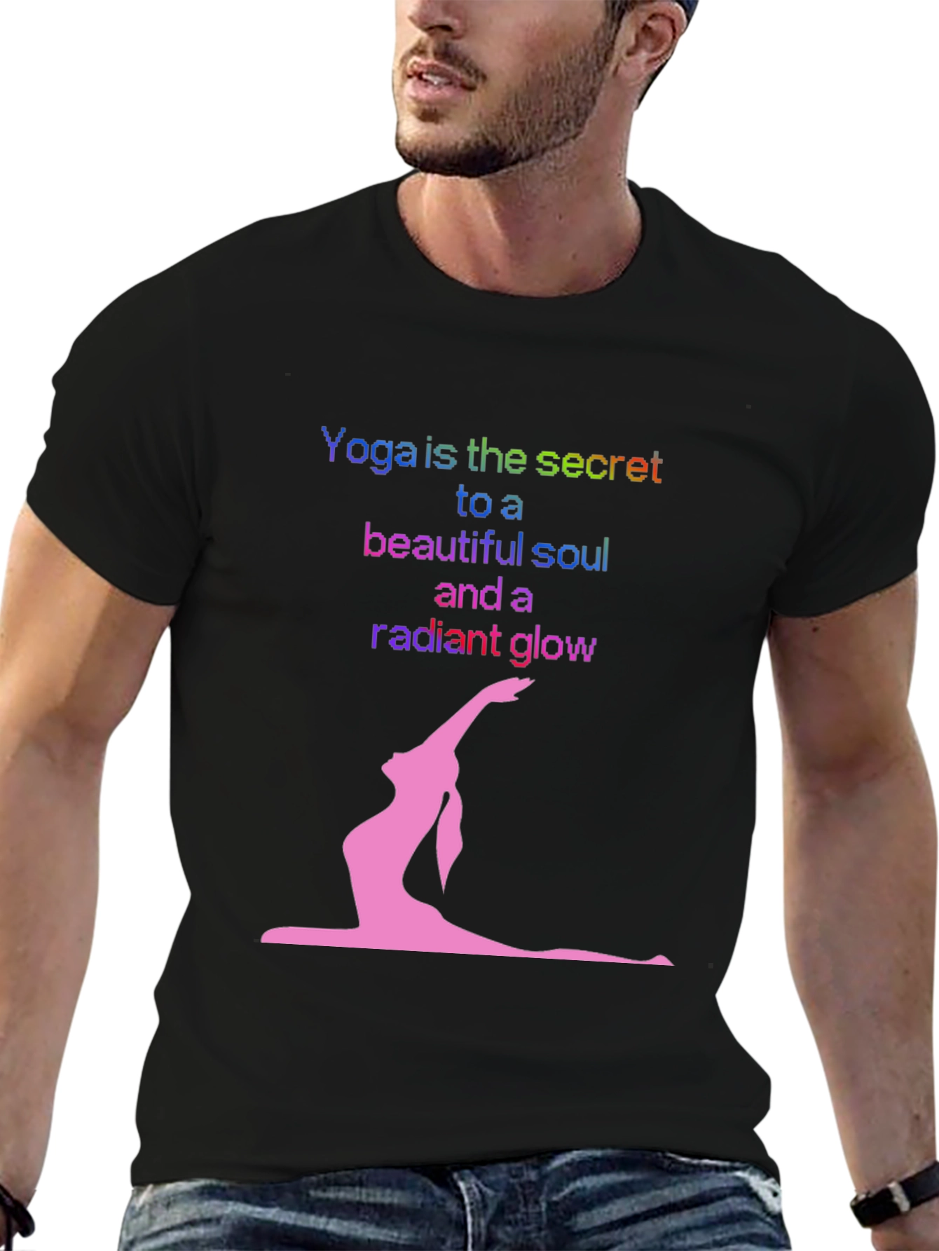 Yoga Secret Black T-Shirt