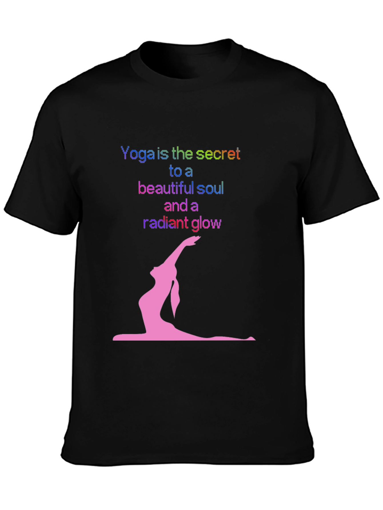 Yoga Secret Black T-Shirt