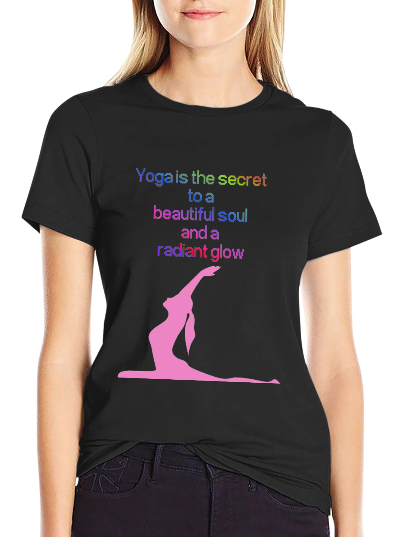 Yoga Secret Black T-Shirt