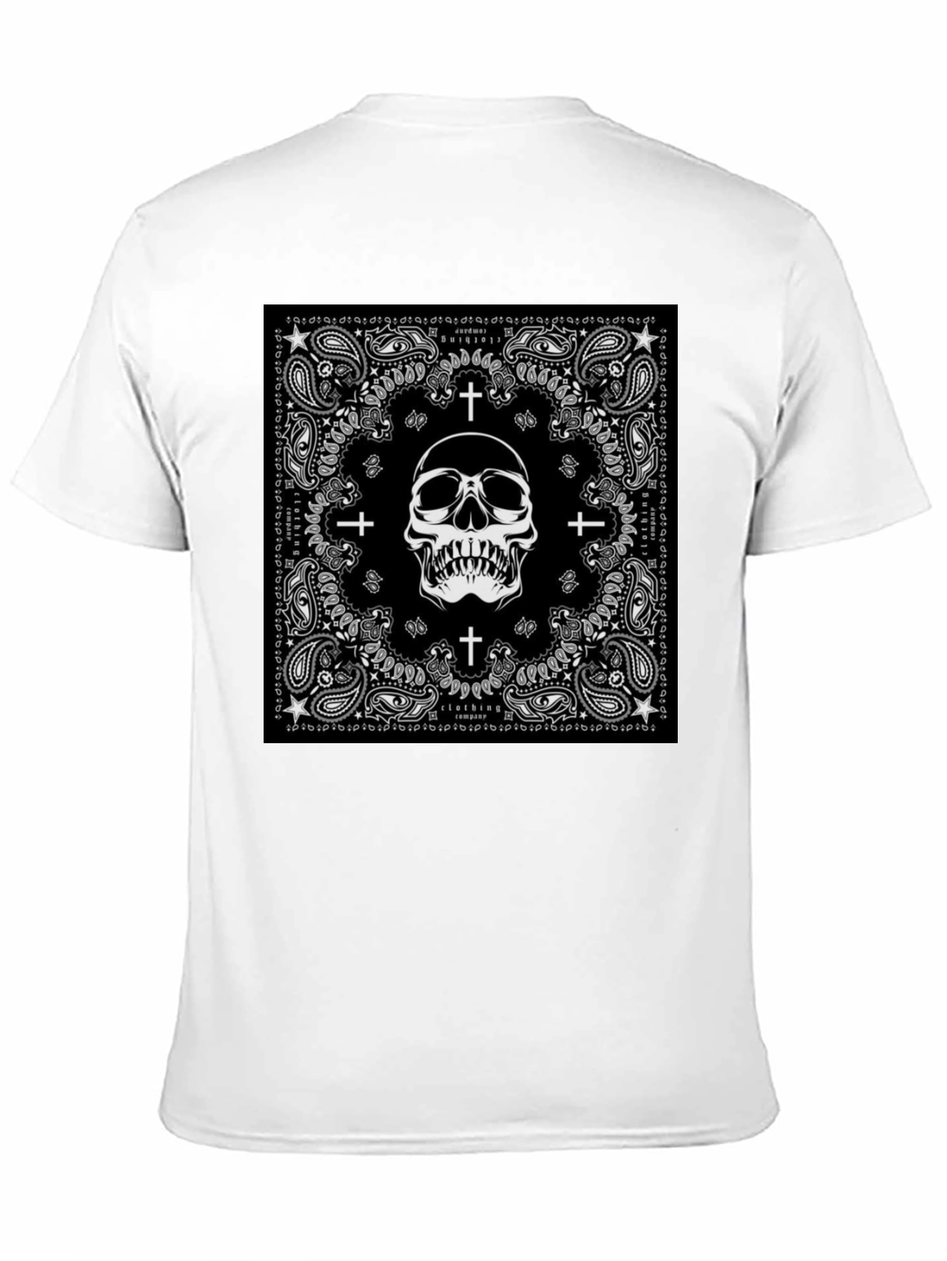 Skull Bandana Black T-Shirt