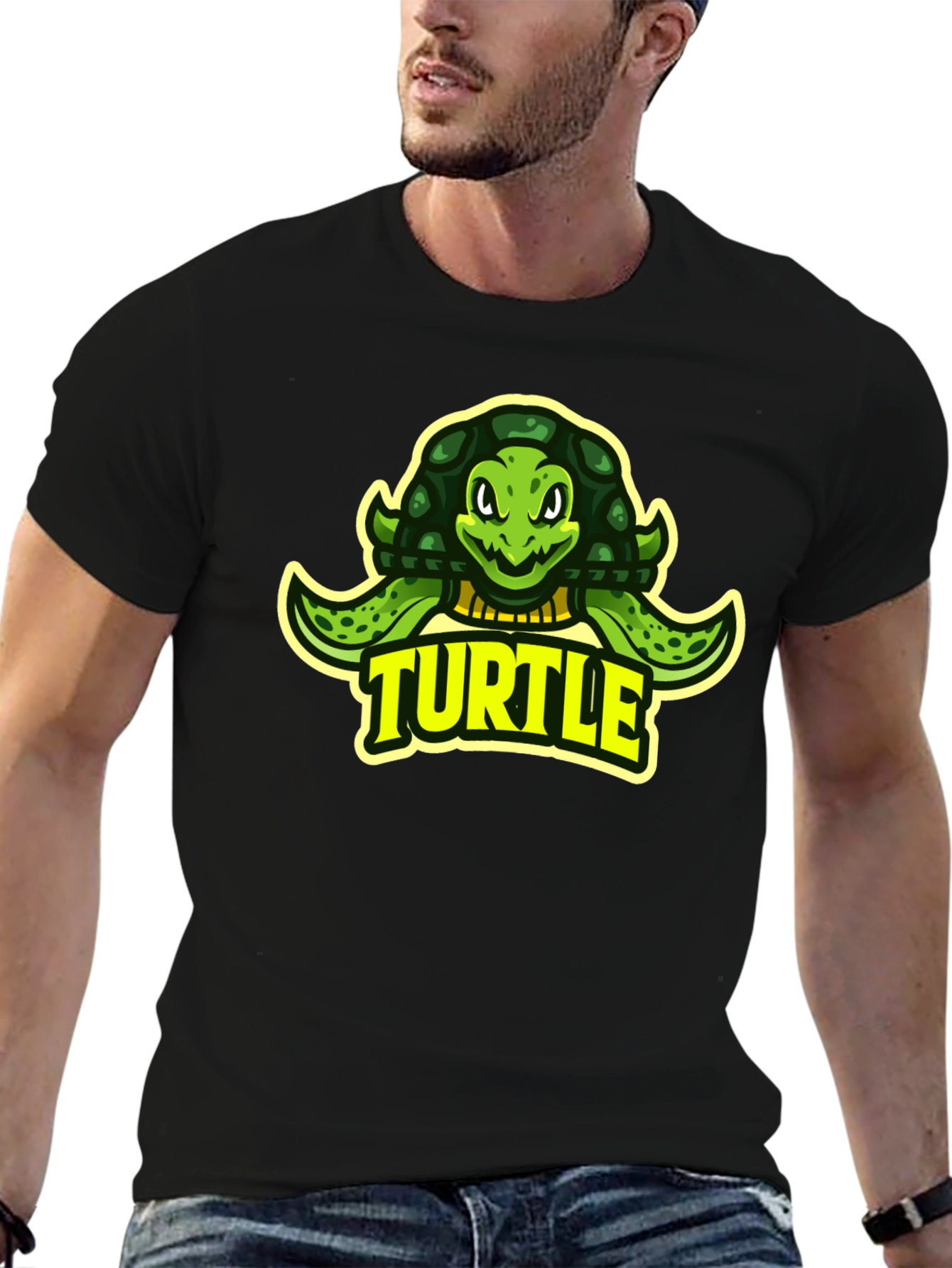 Turtle Graphic Tee - Cool Cartoon Design