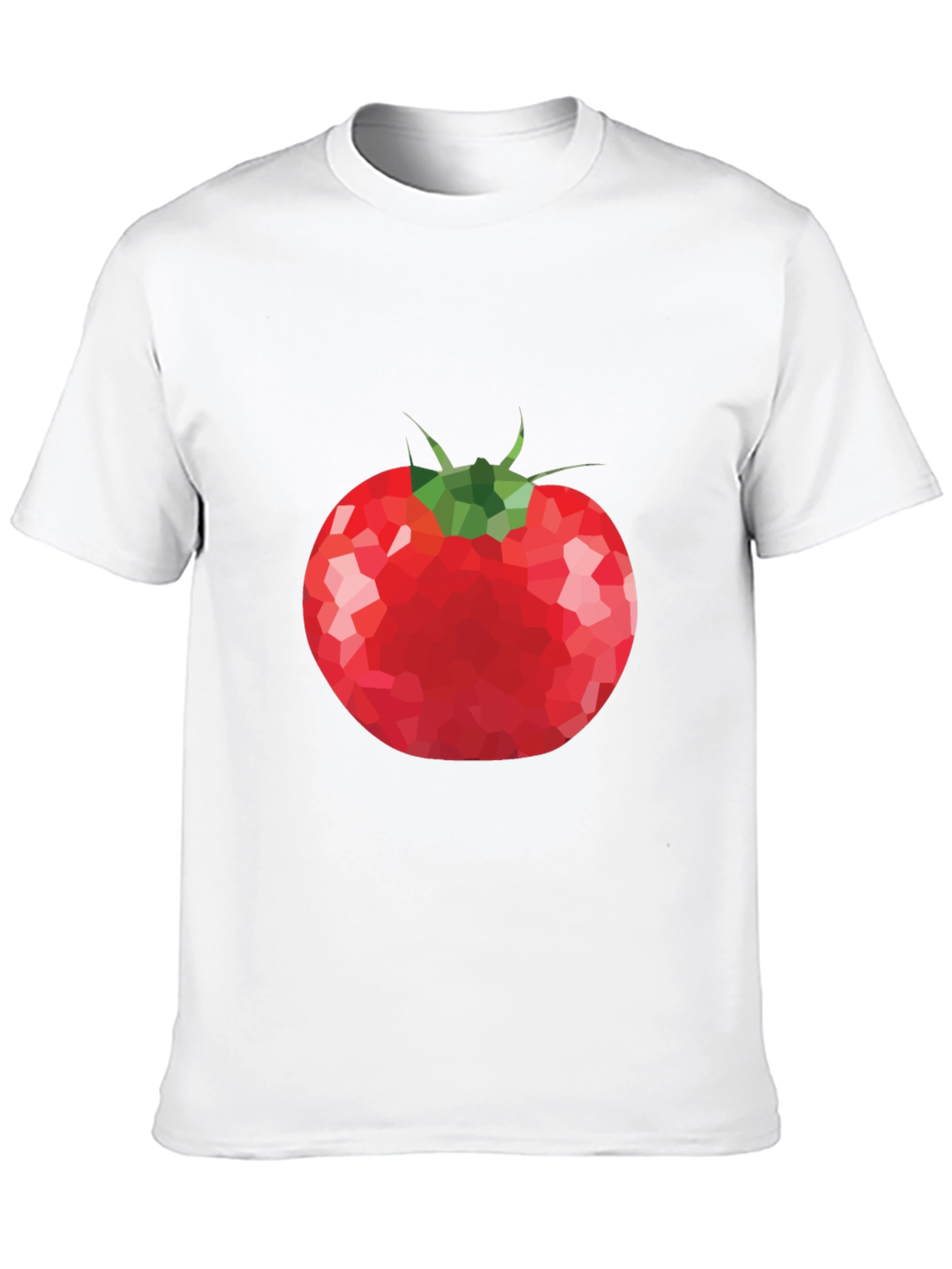Tomato Graphic T-Shirt - Unique Poly Art Tee