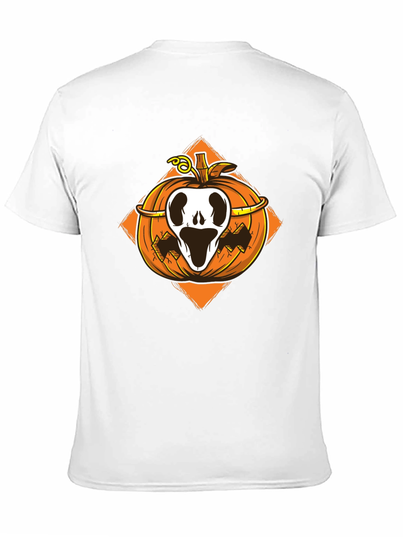 Halloween Pumpkin Skull T-Shirt - Spooky Season