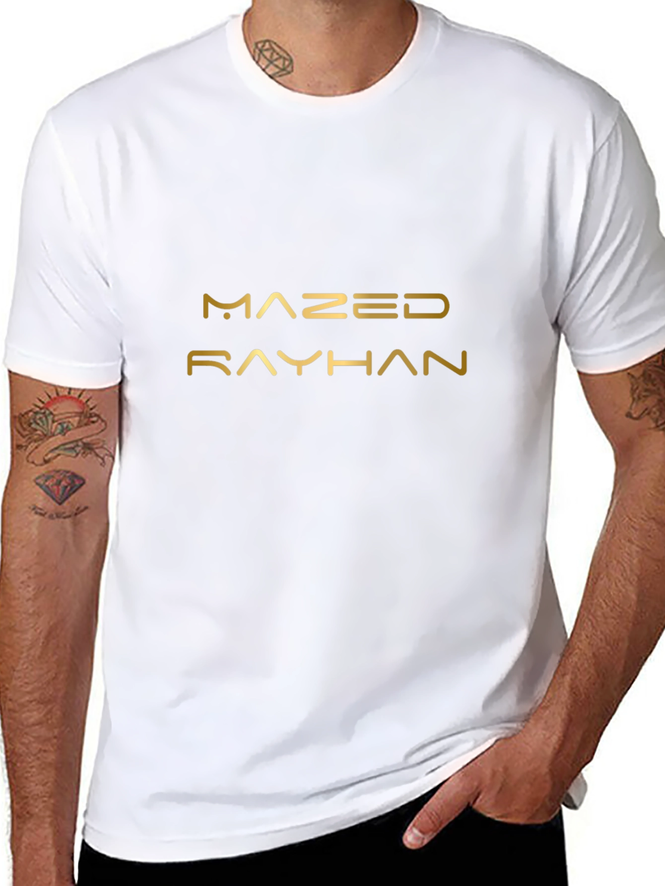 MAZED RAYHAN Black Graphic Tee