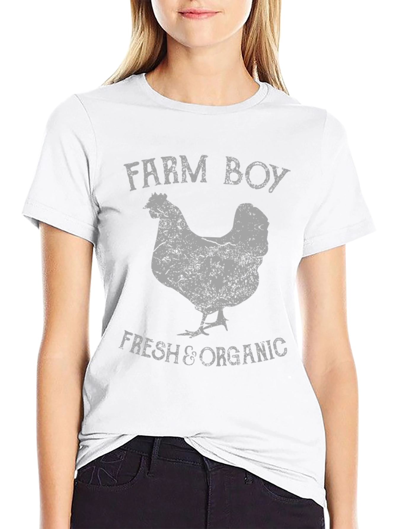 Farm Boy Fresh Organic Chicken Graphic T-Shirt