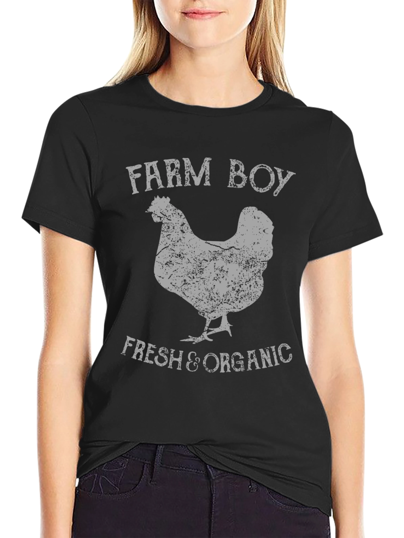 Farm Boy Fresh Organic Chicken Graphic T-Shirt