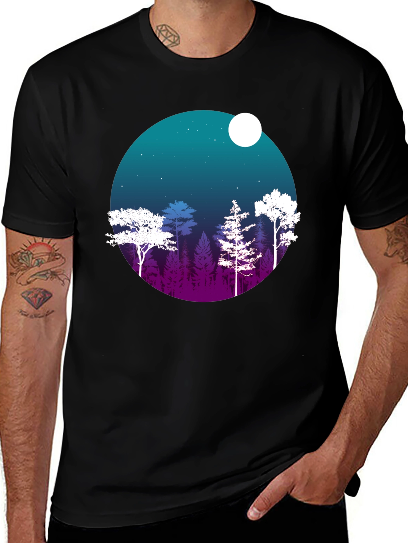 Night Forest Graphic Tee