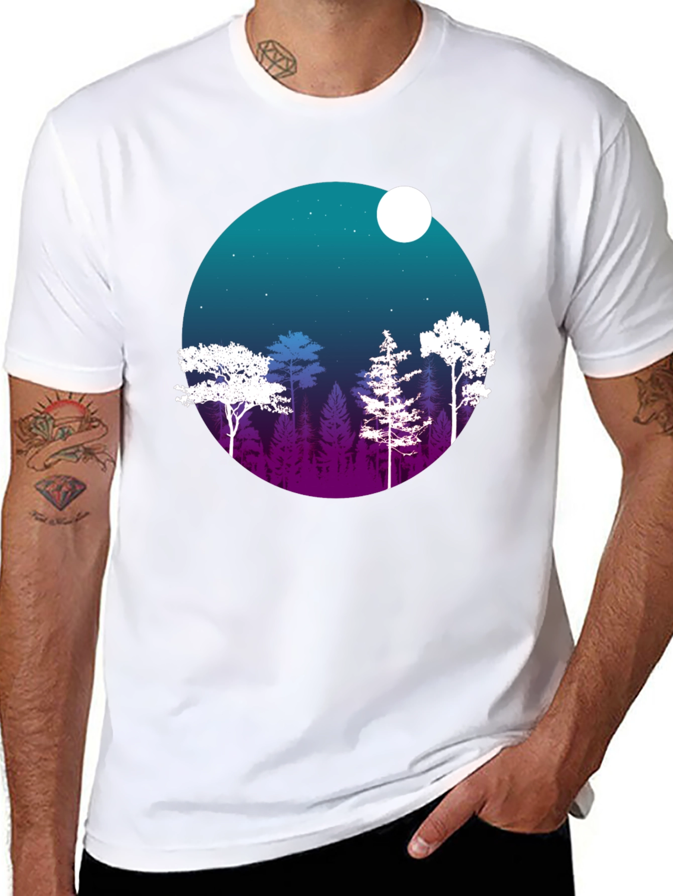 Night Forest Graphic Tee