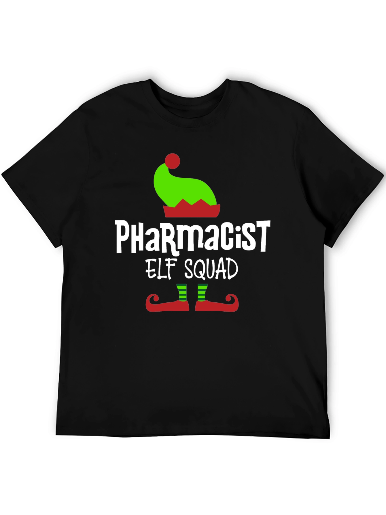 Pharmacist Elf Squad T-Shirt Christmas Tee