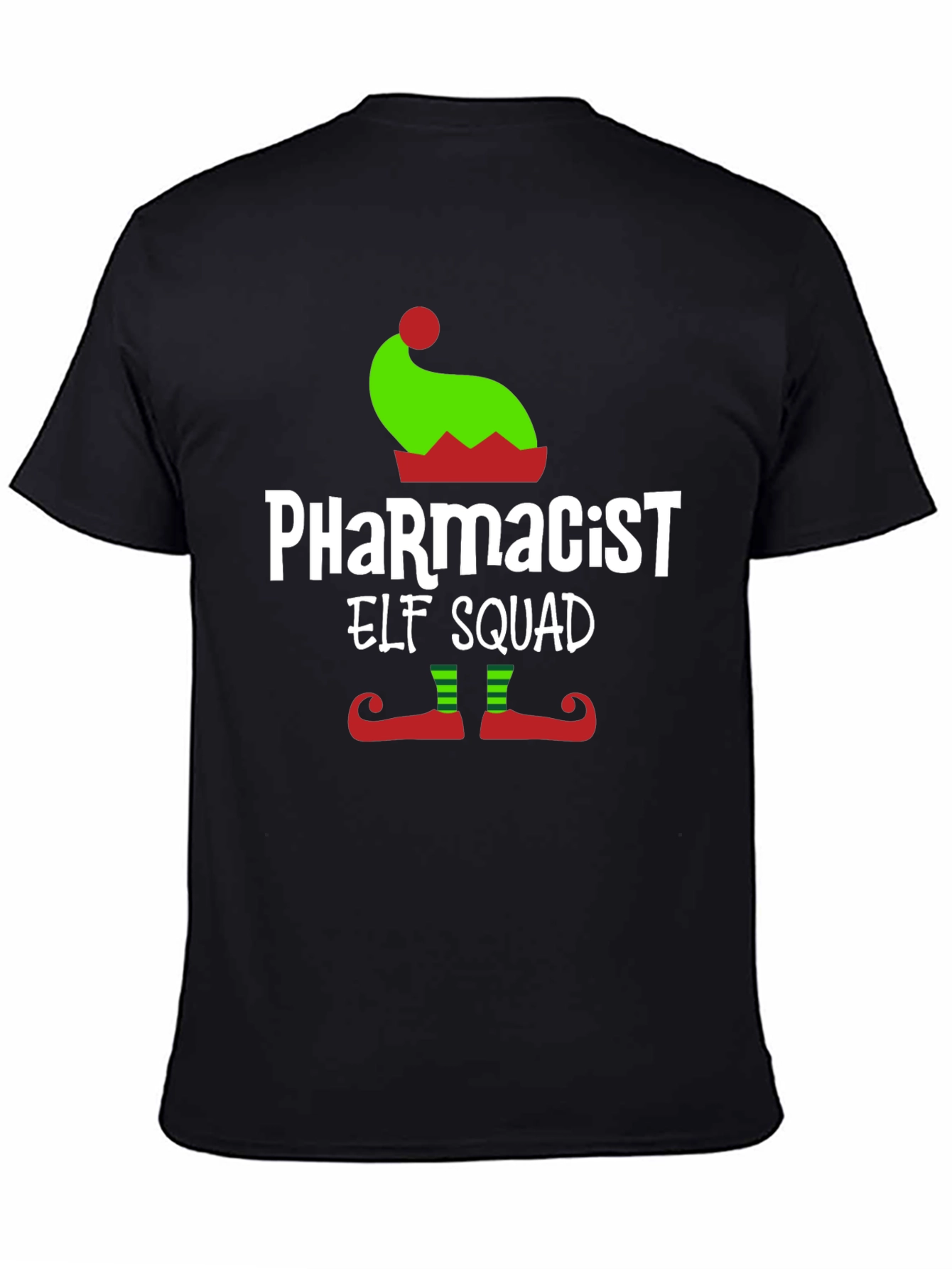 Pharmacist Elf Squad T-Shirt Christmas Tee