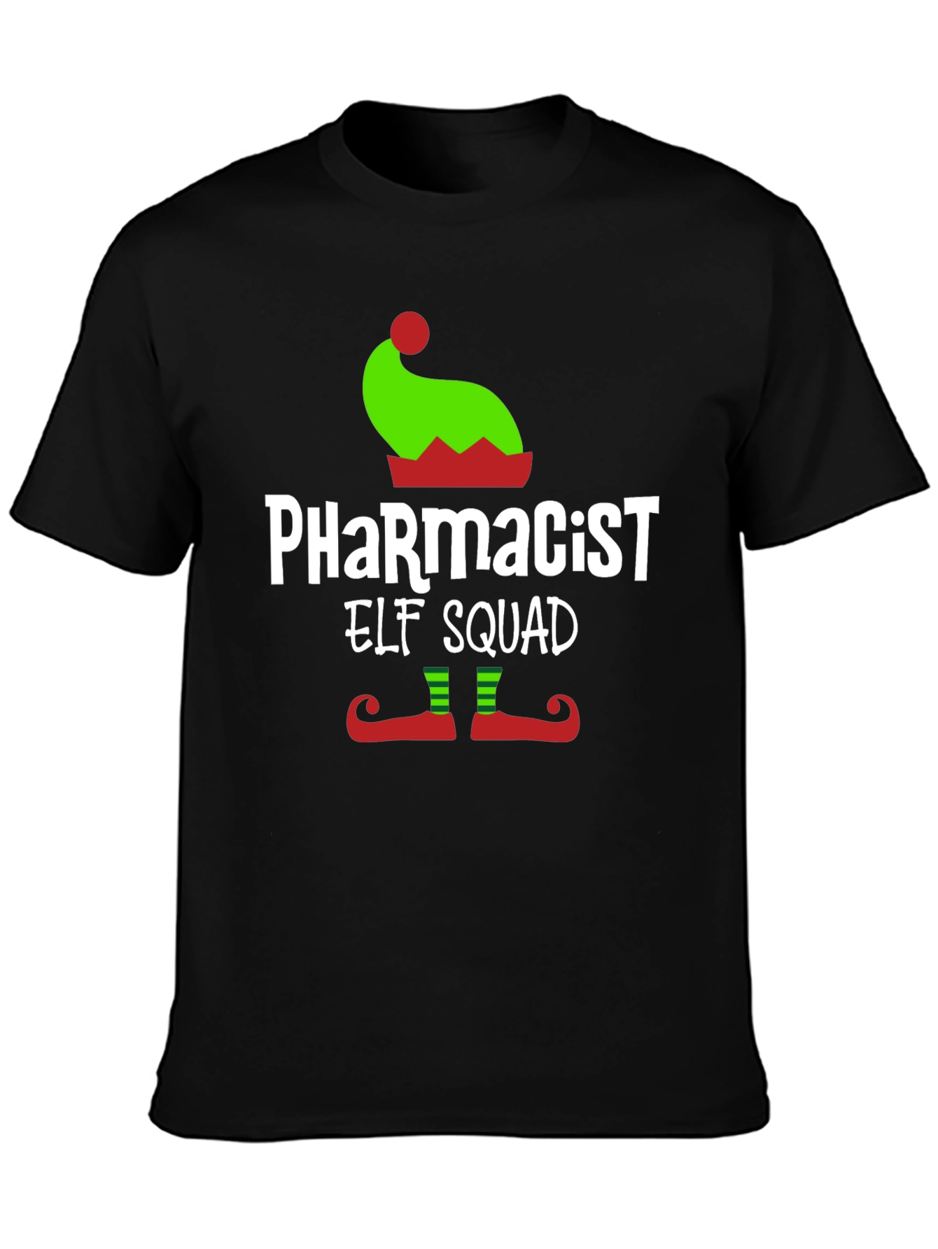 Pharmacist Elf Squad T-Shirt Christmas Tee