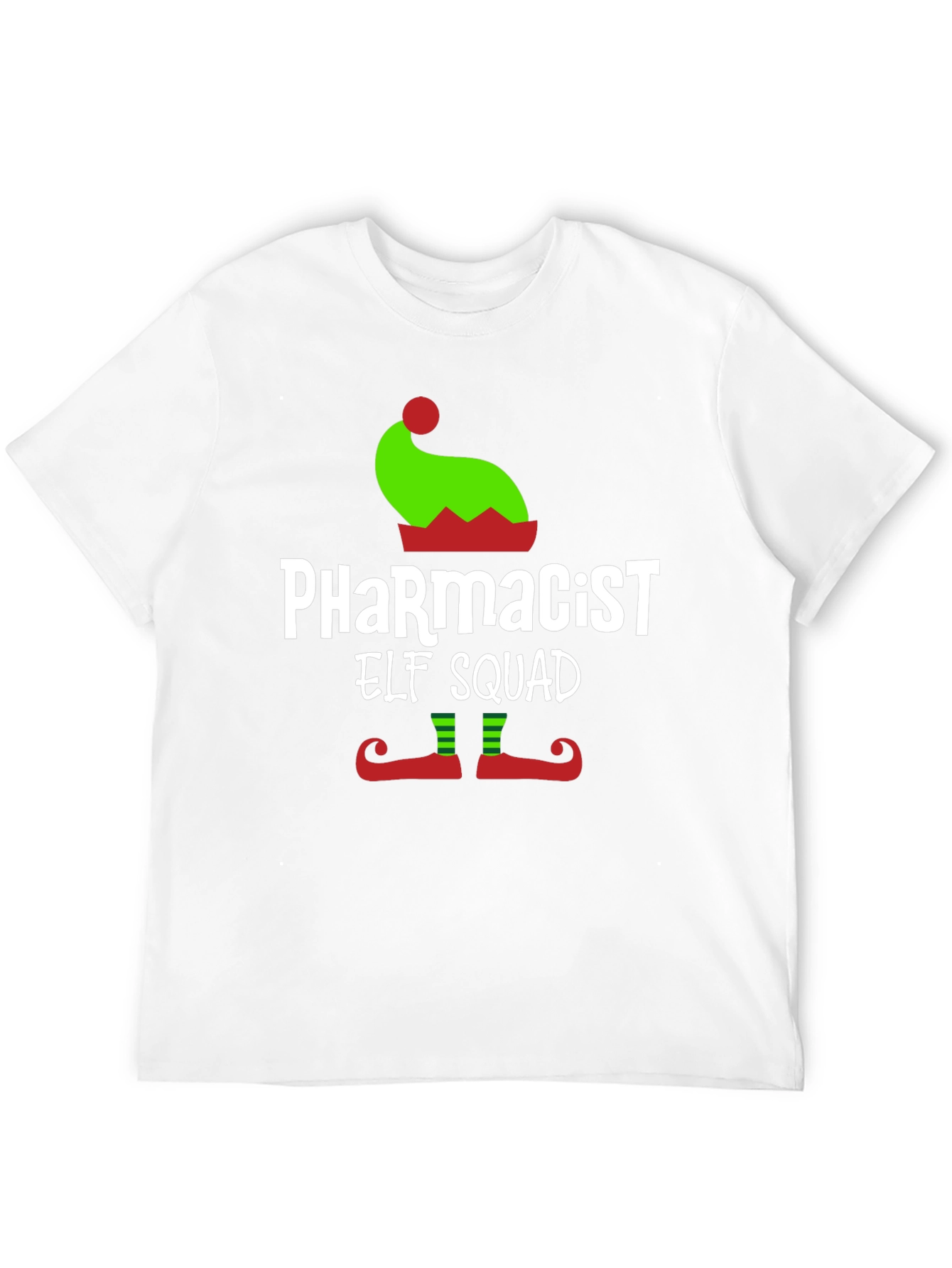 Pharmacist Elf Squad T-Shirt Christmas Tee