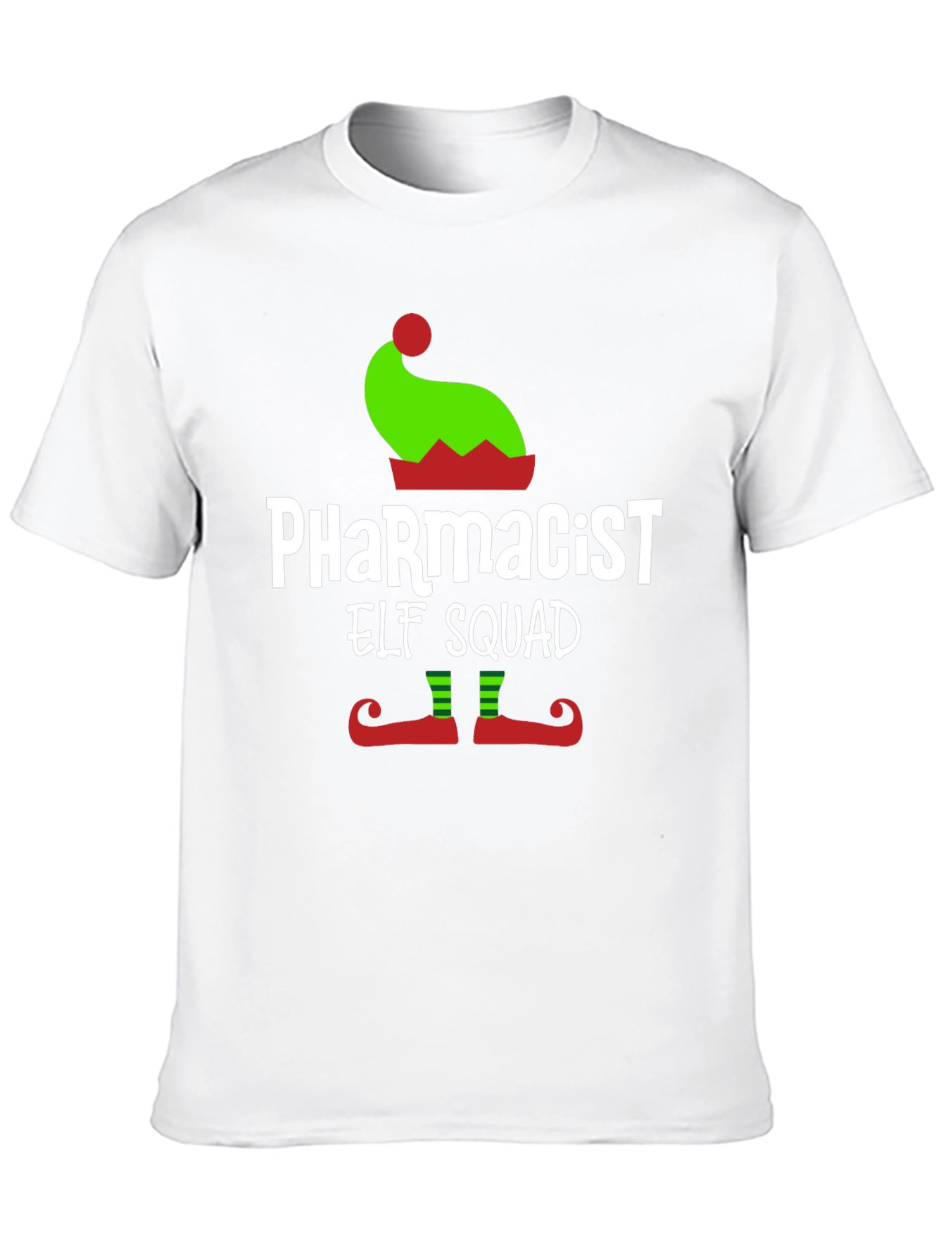 Pharmacist Elf Squad T-Shirt Christmas Tee