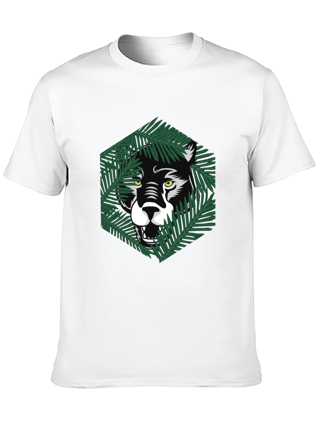 Jungle Cat Graphic Tee - Modern Mens T-Shirt
