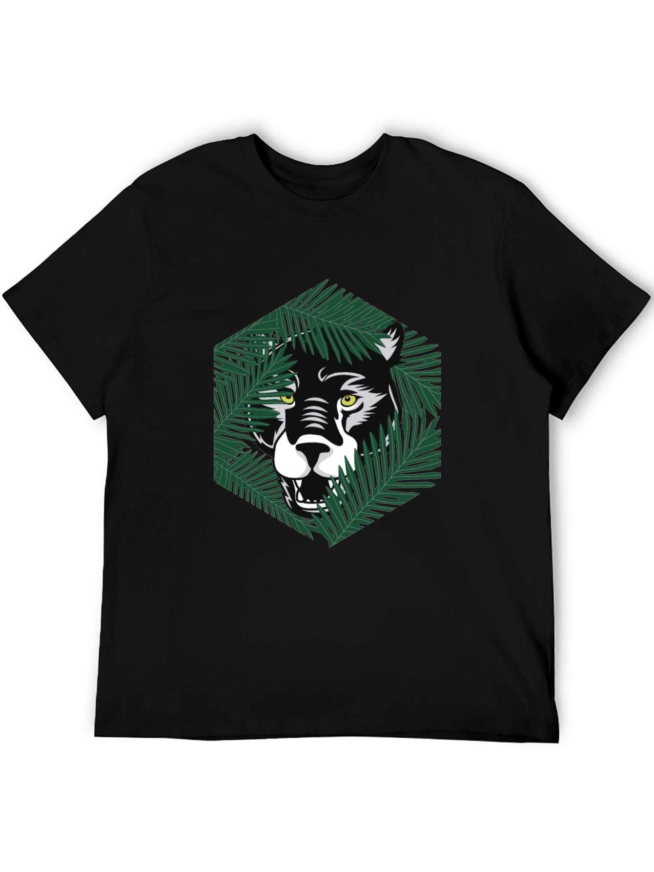 Jungle Cat Graphic Tee - Modern Mens T-Shirt