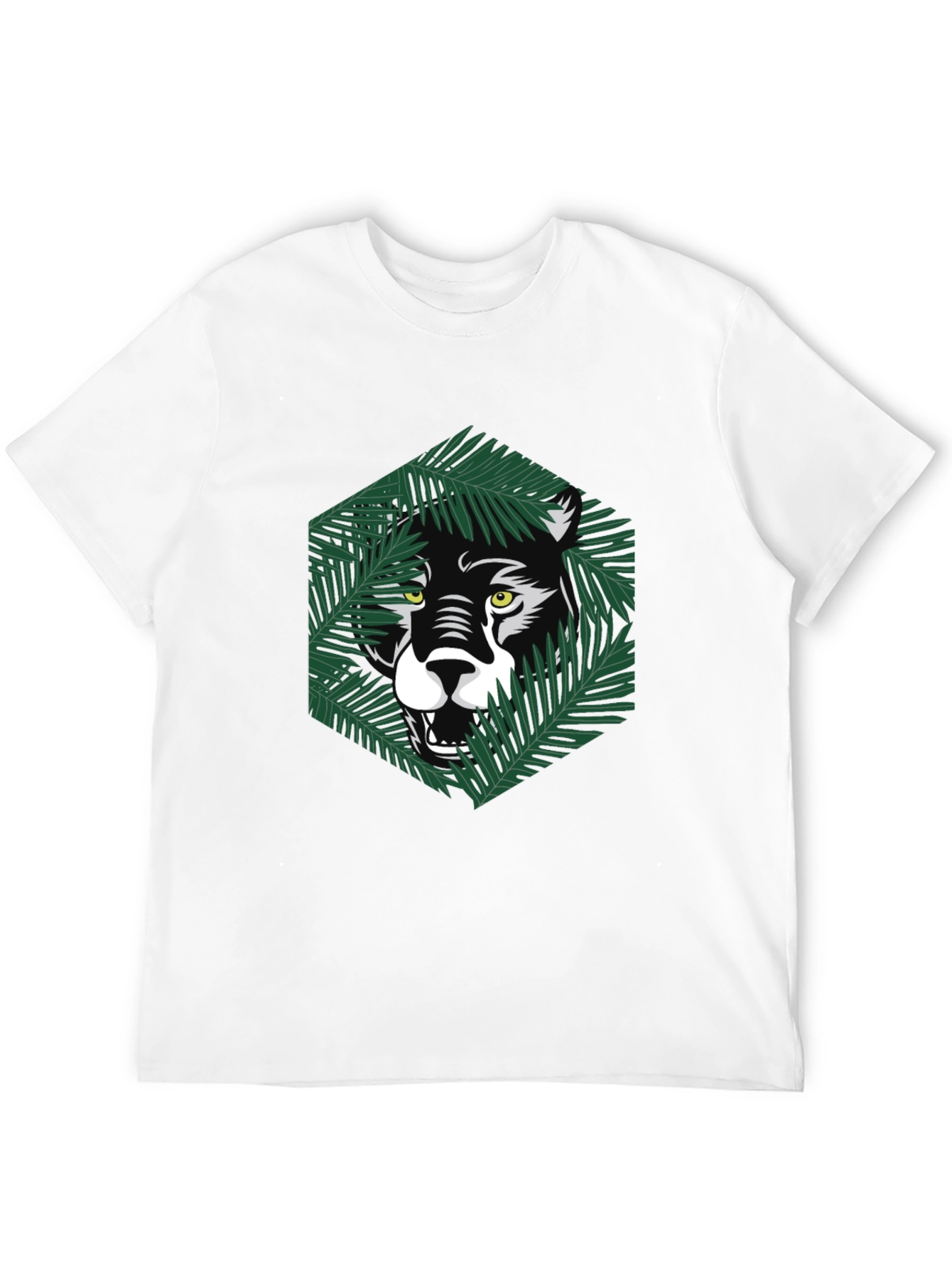 Jungle Cat Graphic Tee - Modern Mens T-Shirt