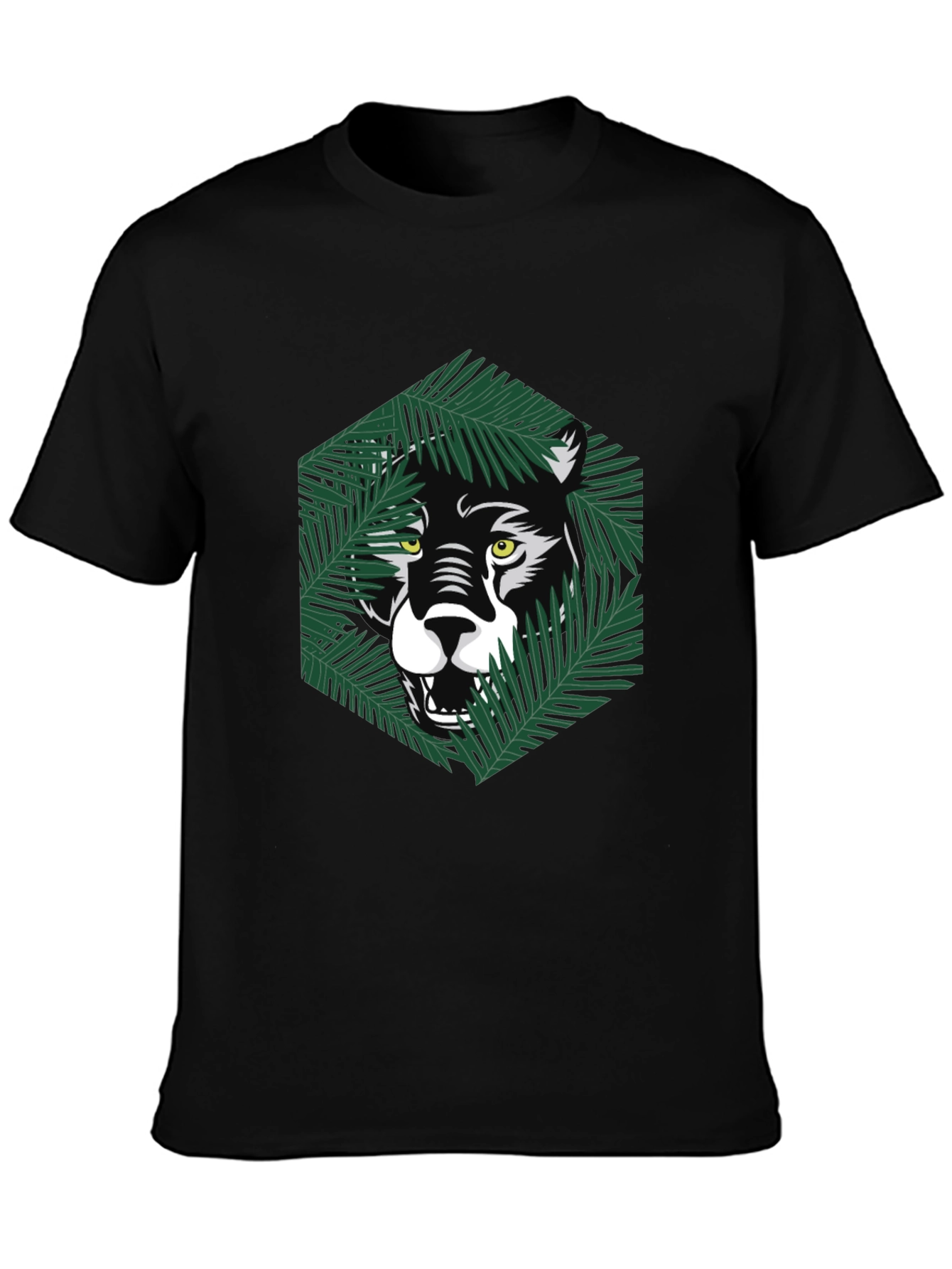 Jungle Cat Graphic Tee - Modern Mens T-Shirt