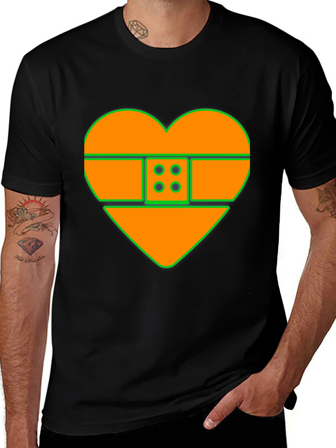 Heart Bandage T-Shirt - Unique Graphic Tee